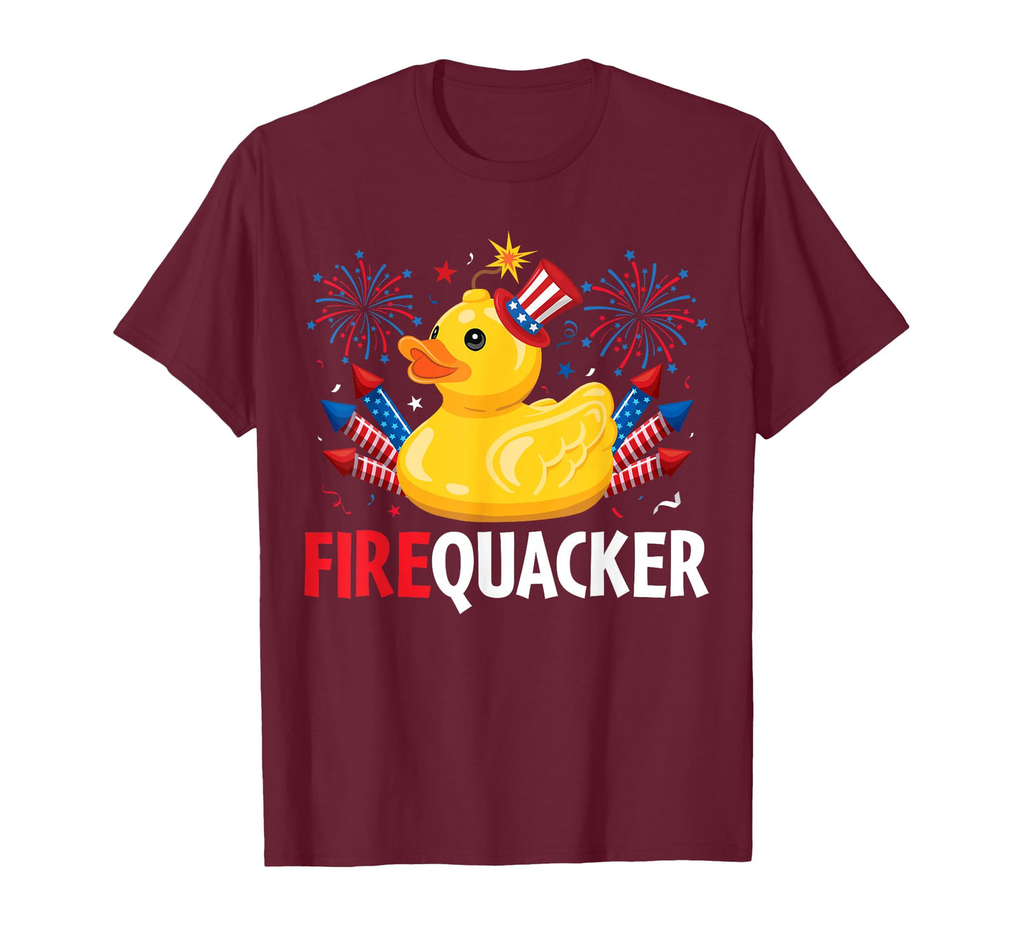 Funny Firecracker Duck 4th of July T-Shirt