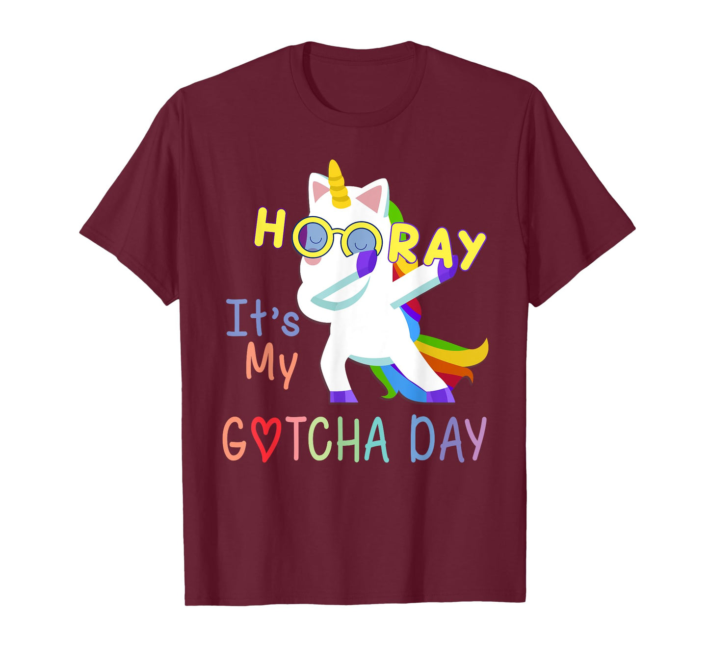 foster child adoption gifts Hooray It's My Gotcha Day kids T-Shirt