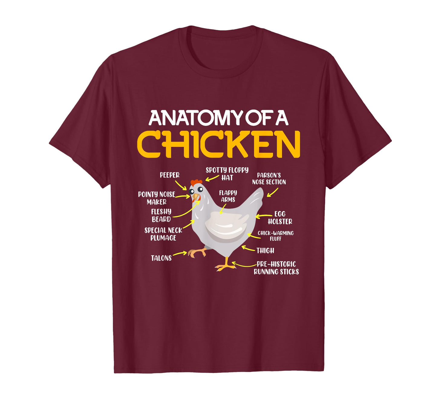 Anatomy of a Chicken Farmers Chicken Coop T-Shirt
