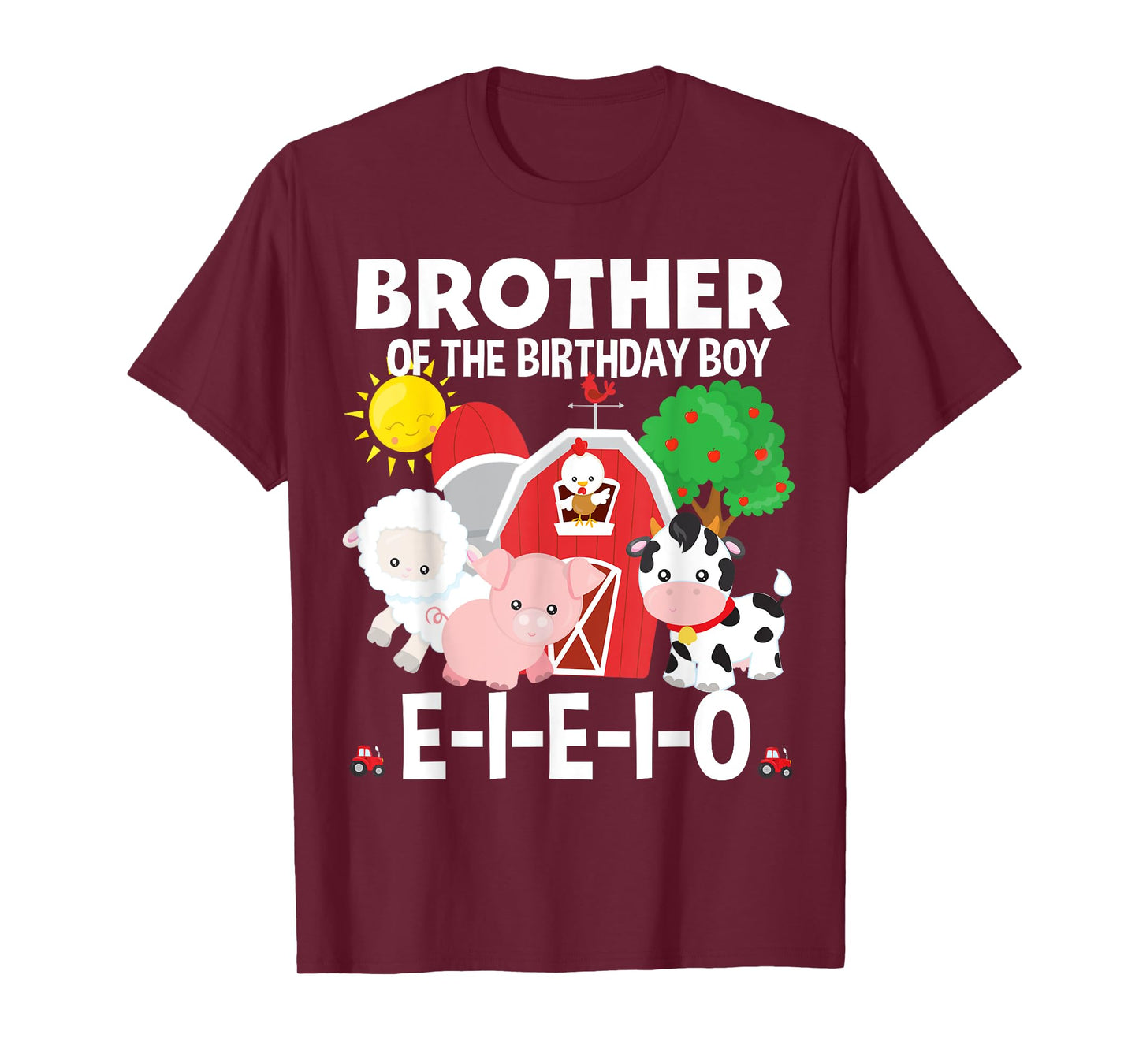 Brother Birthday Boy Old MacDonald Birthday Party Matching T-Shirt