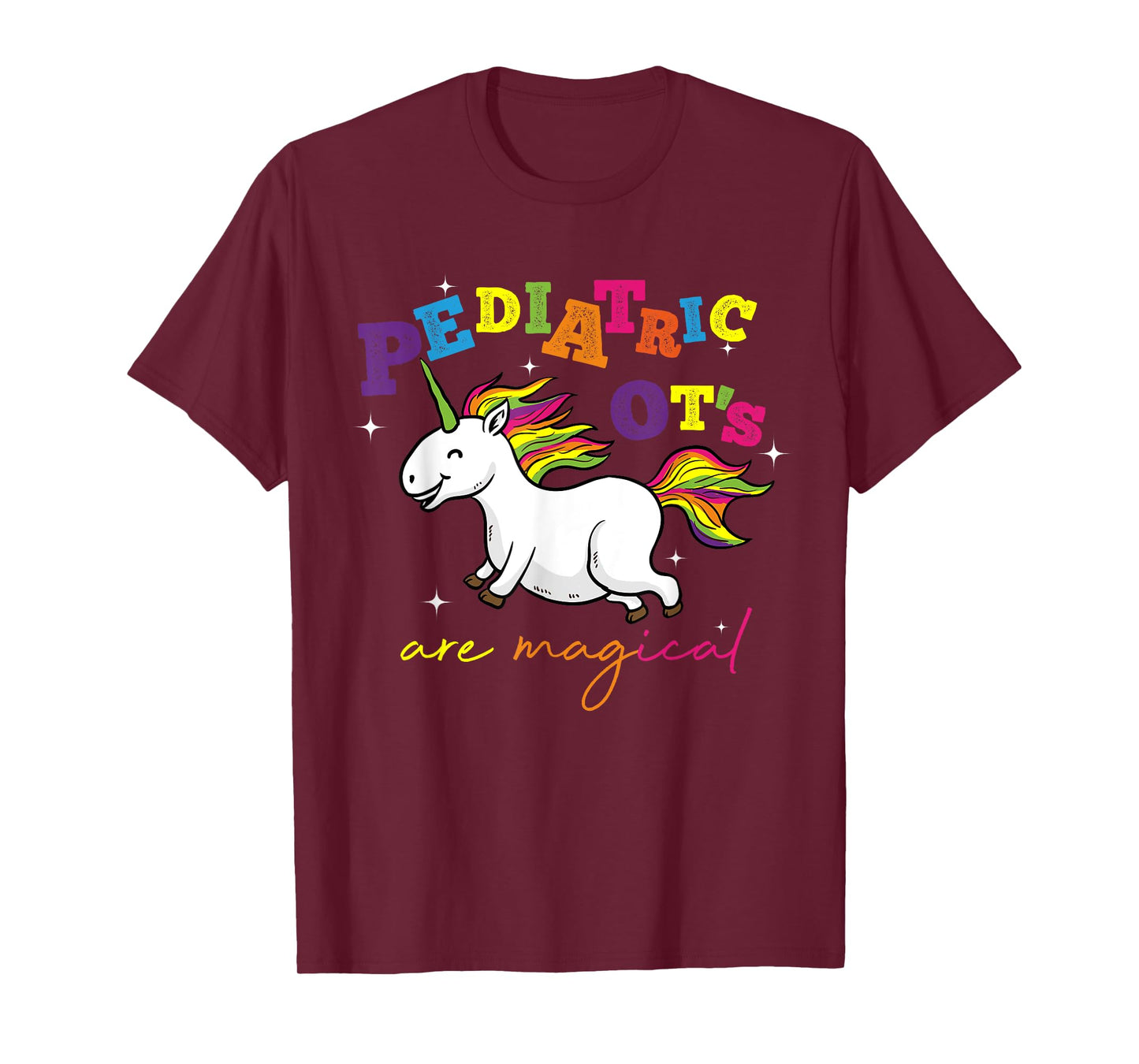 Cute Rainbow Unicorn Pediatric OT Occupational Therapy Gift T-Shirt