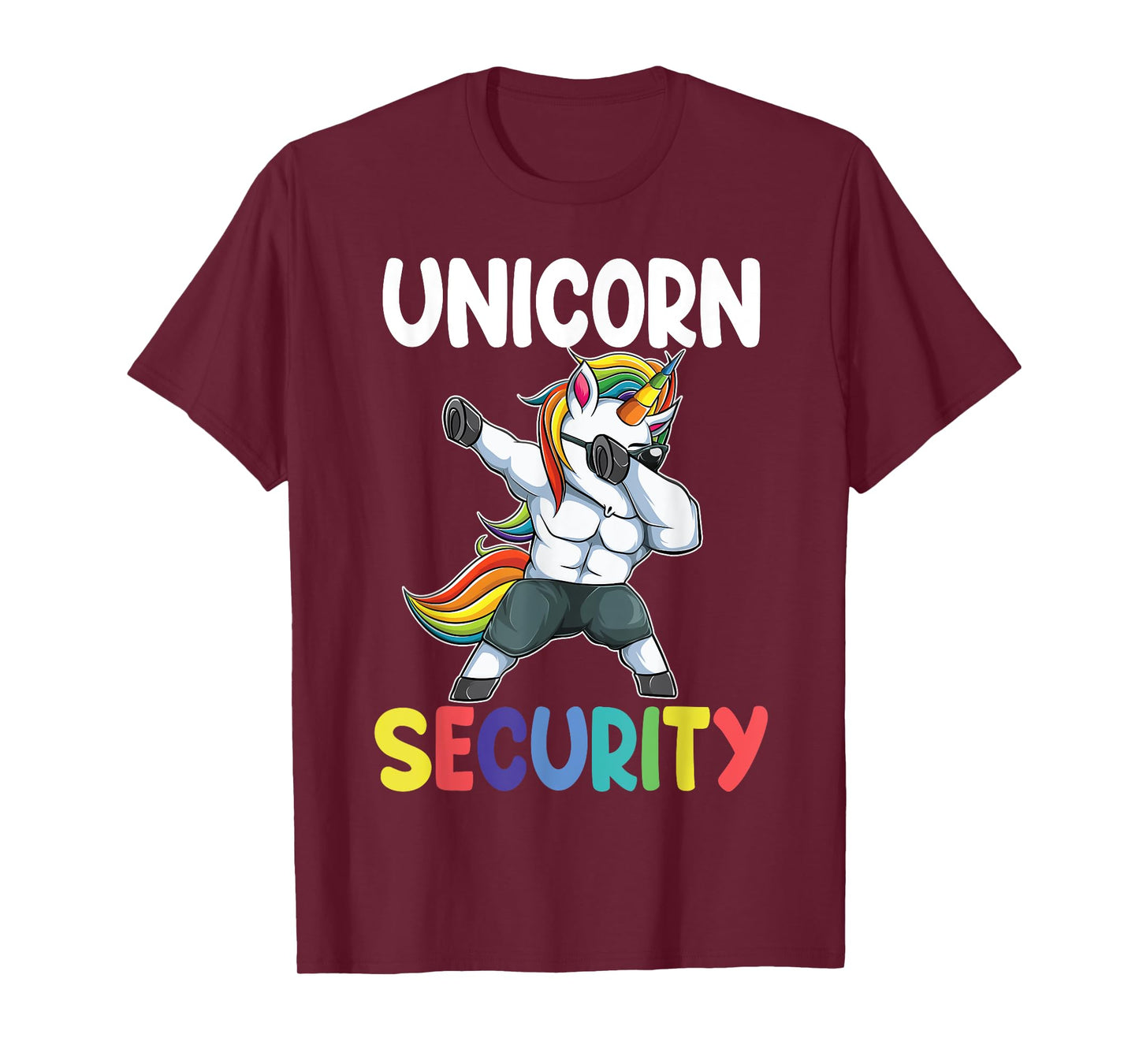 Unicorn Security Dad Mom Daughter Adult unicorn costume gift T-Shirt