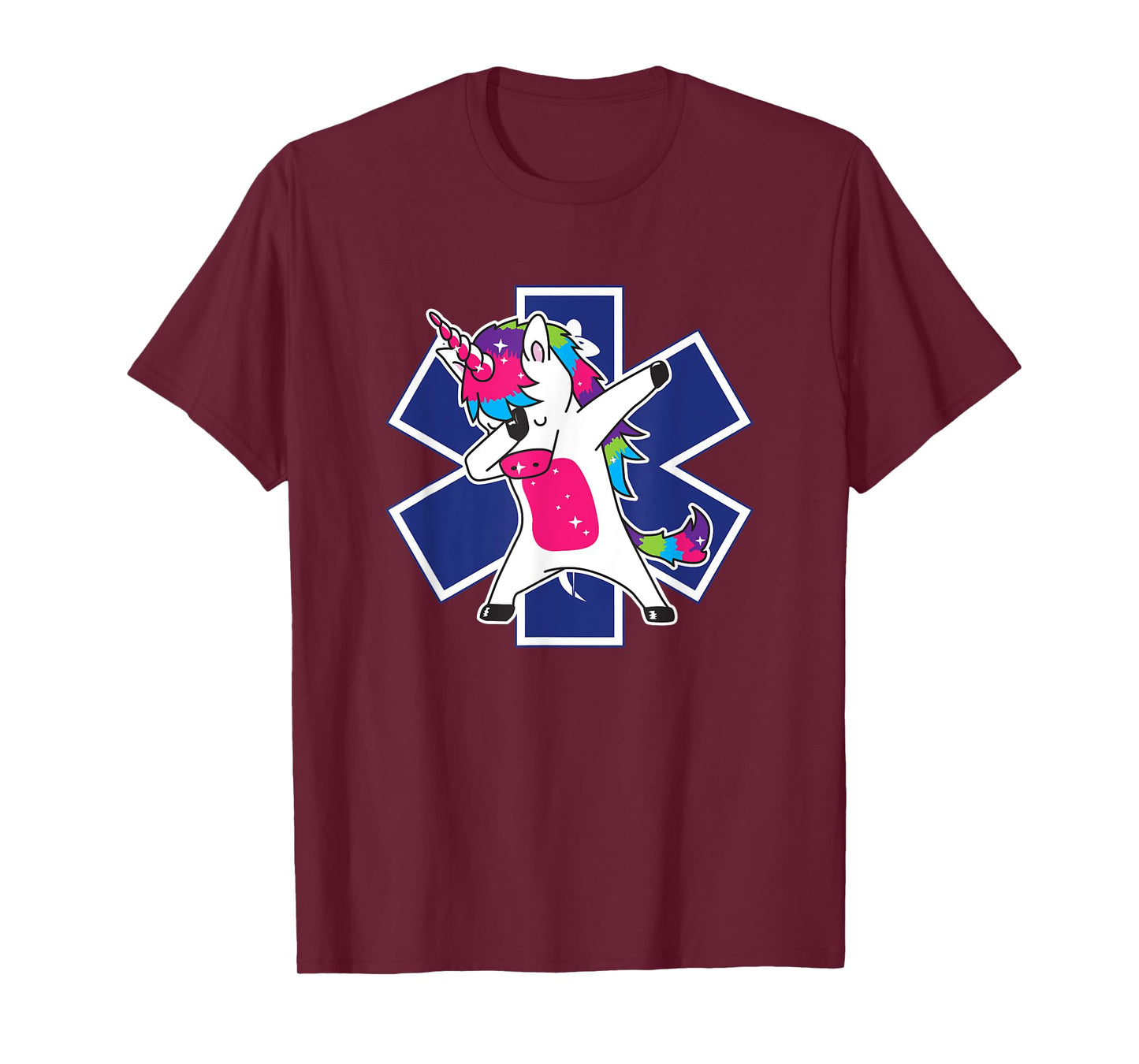 Dabbing Unicorn EMS EMT Nurse Medic Doctor Funny T-Shirt T-Shirt