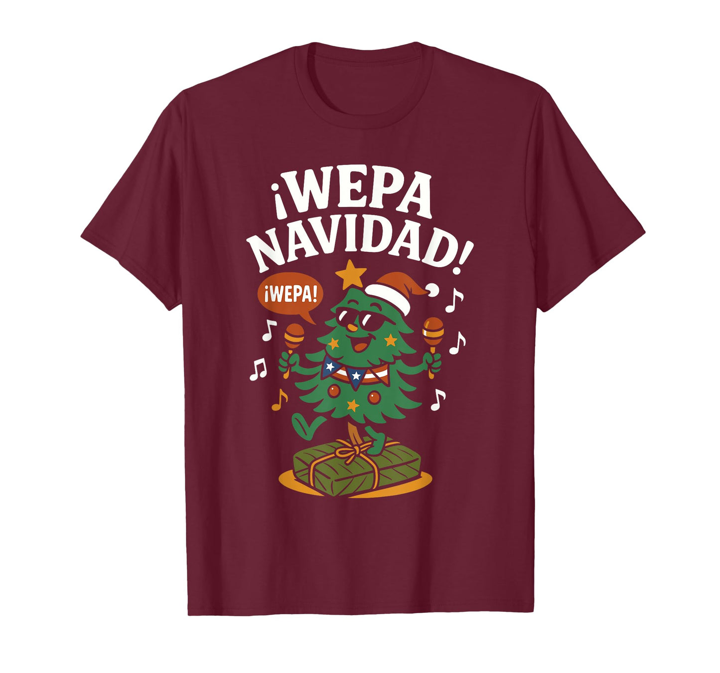 Wepa Navidad Funny Puerto Rican Xmas T-Shirt