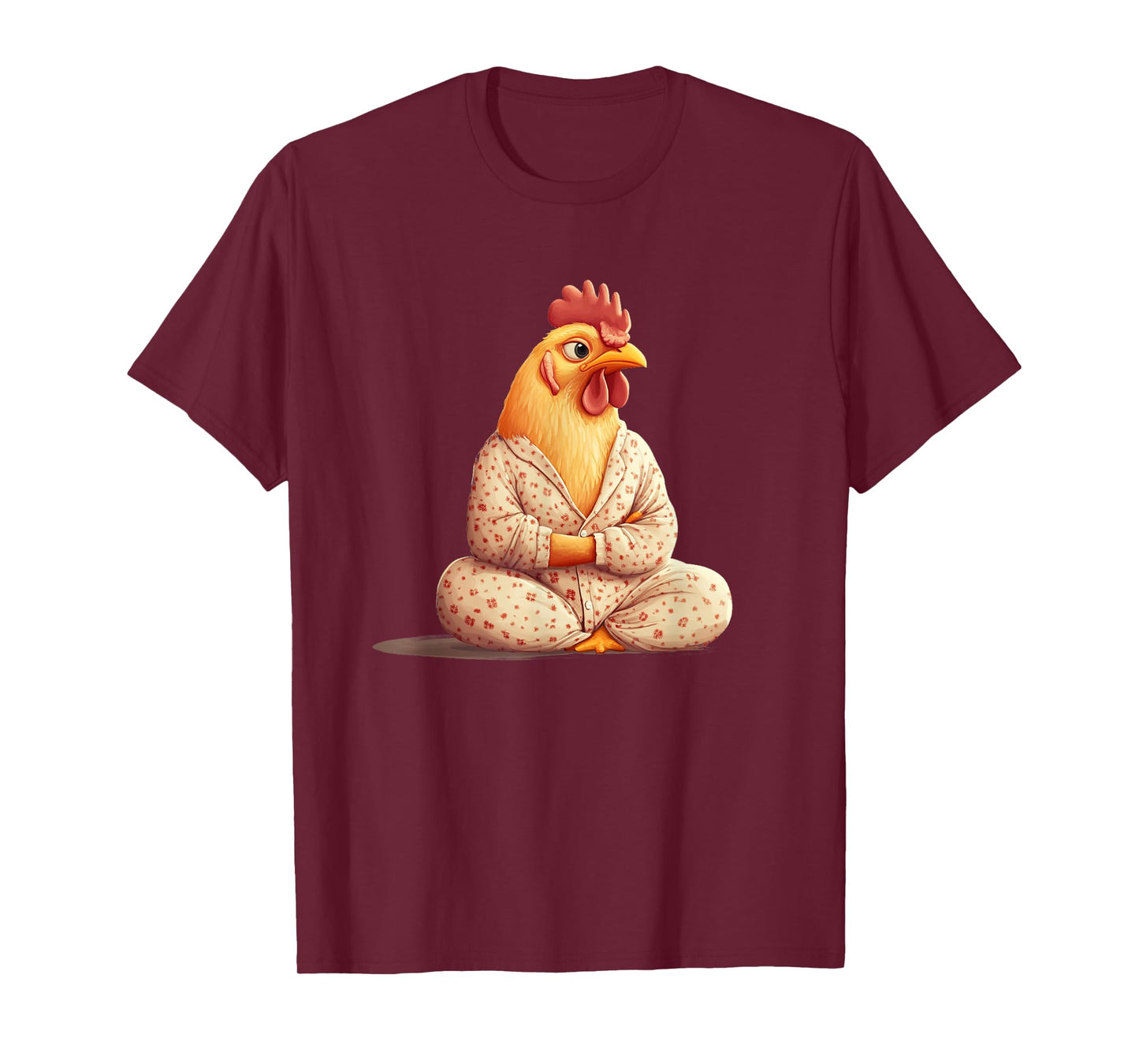 Hilarious Chicken Dressed in Pajamas for Good Sleep T-Shirt