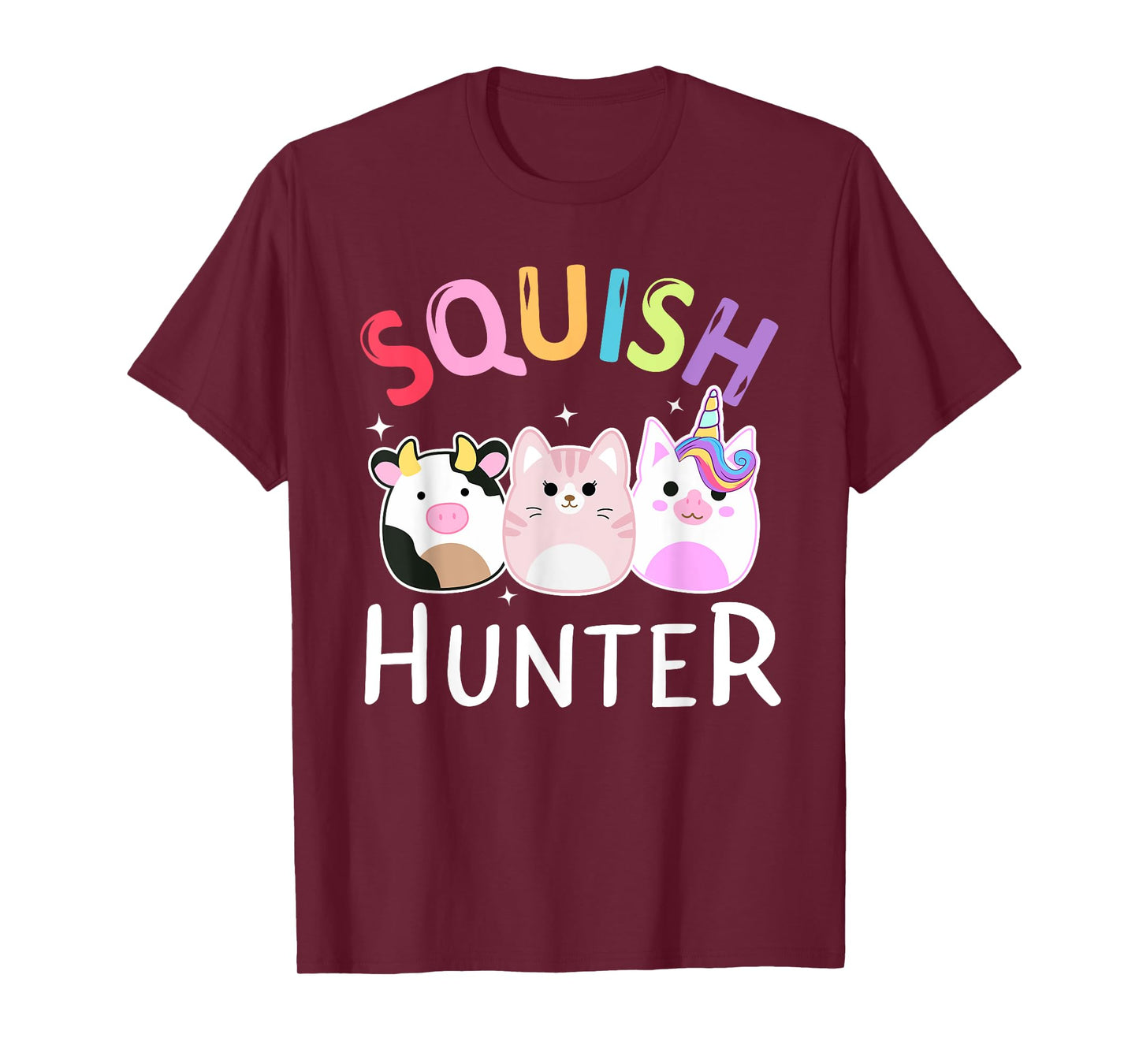 Squish hunter Mallow Soft Toy animals cat cow unicorn T-Shirt
