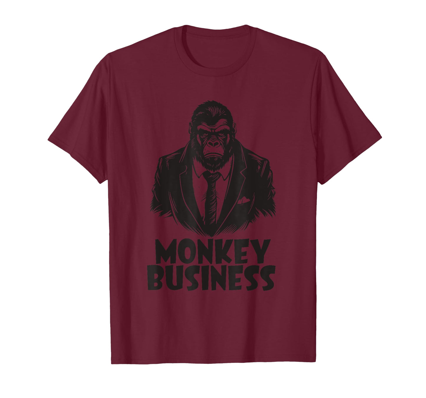 No Monkey Business Money Funny Gangster Themed Apparel T-Shirt