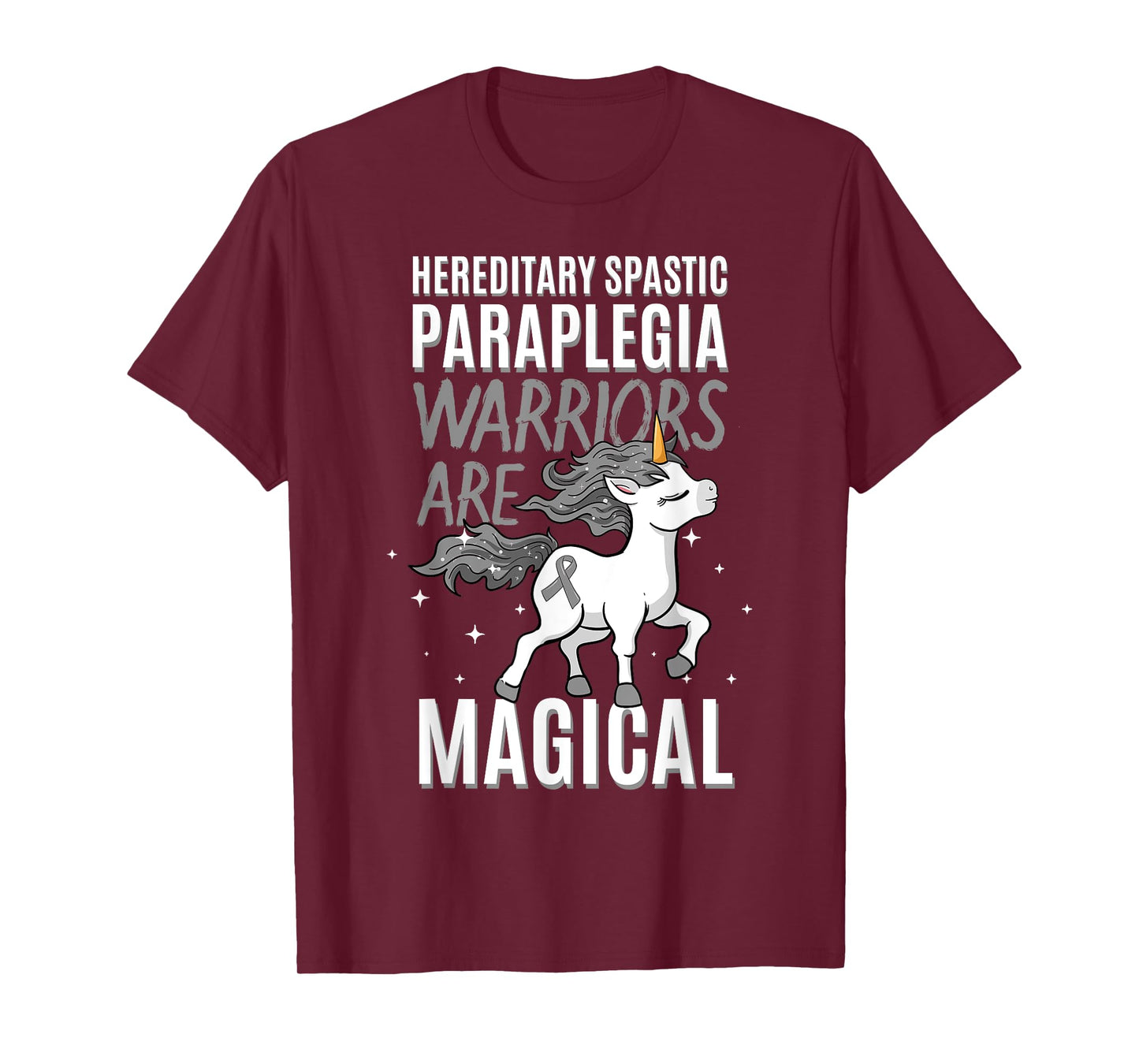 Hereditary Spastic Paraplegia Warrior HSP Awareness Unicorn T-Shirt