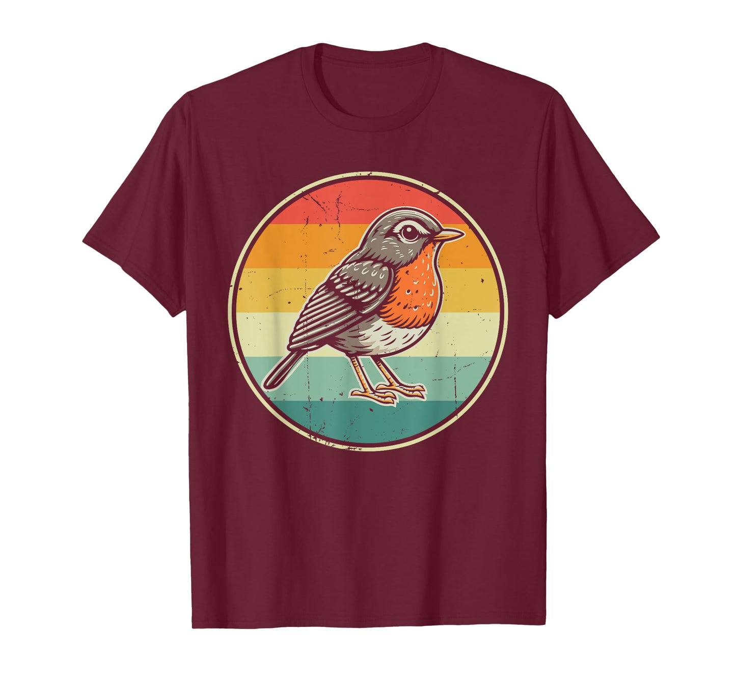 American Robin Retro T-Shirt