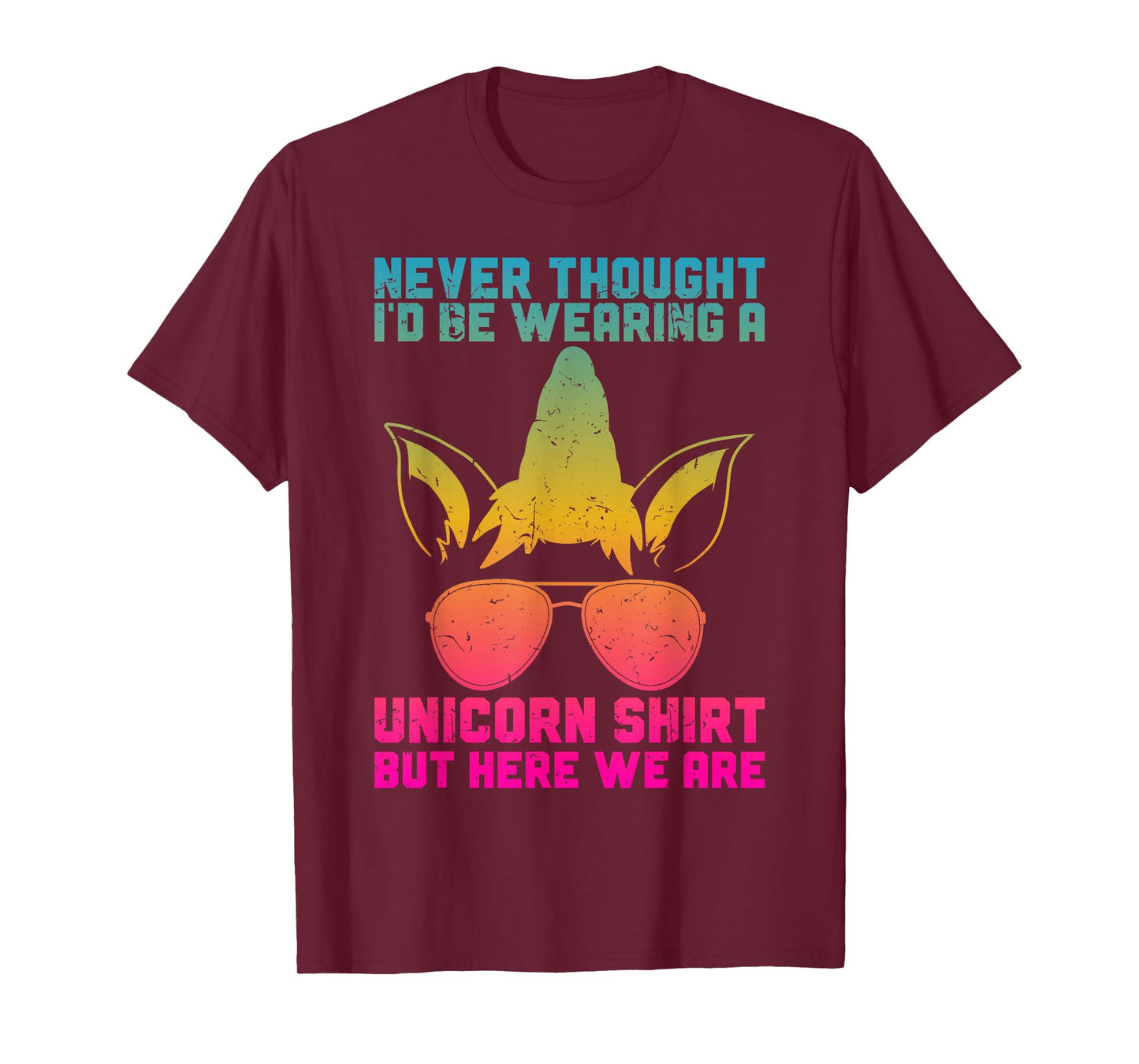 Fathers Day I Wear A Unicorn Shirt Dadacorn Funny T-Shirt