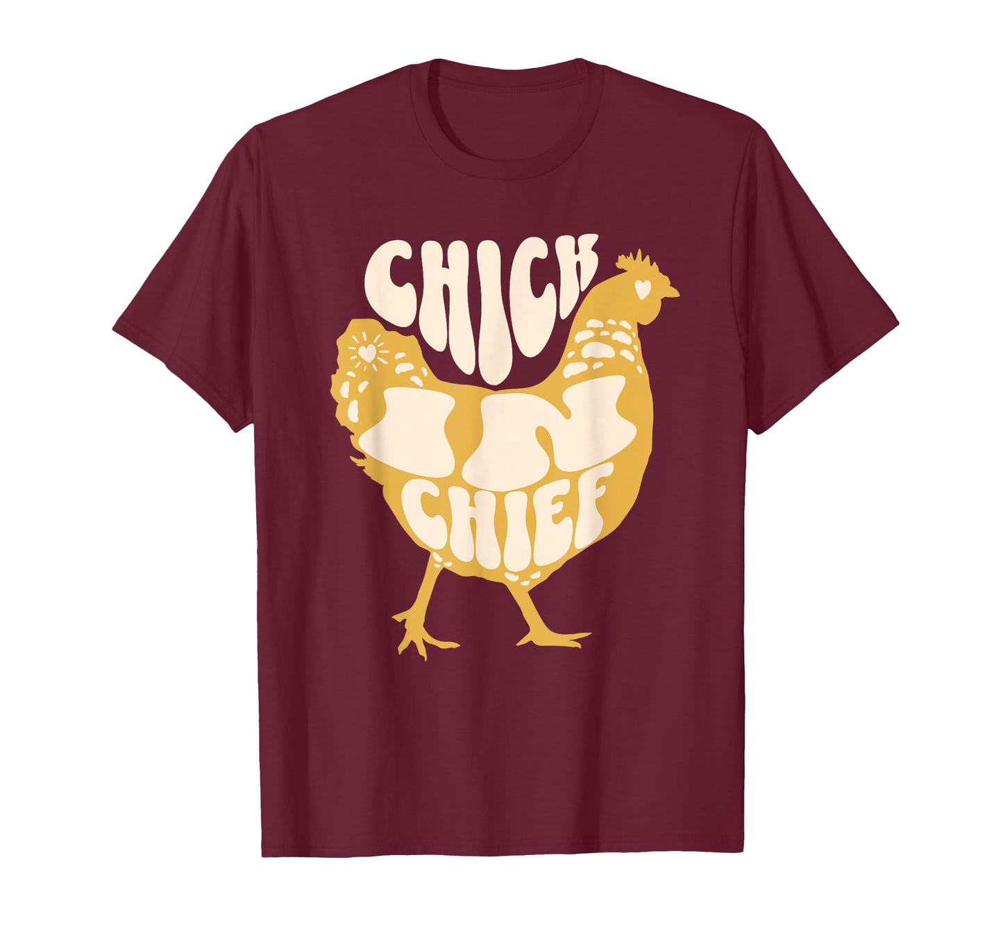 Chick In Chief Funny Chicken Retro T-Shirt
