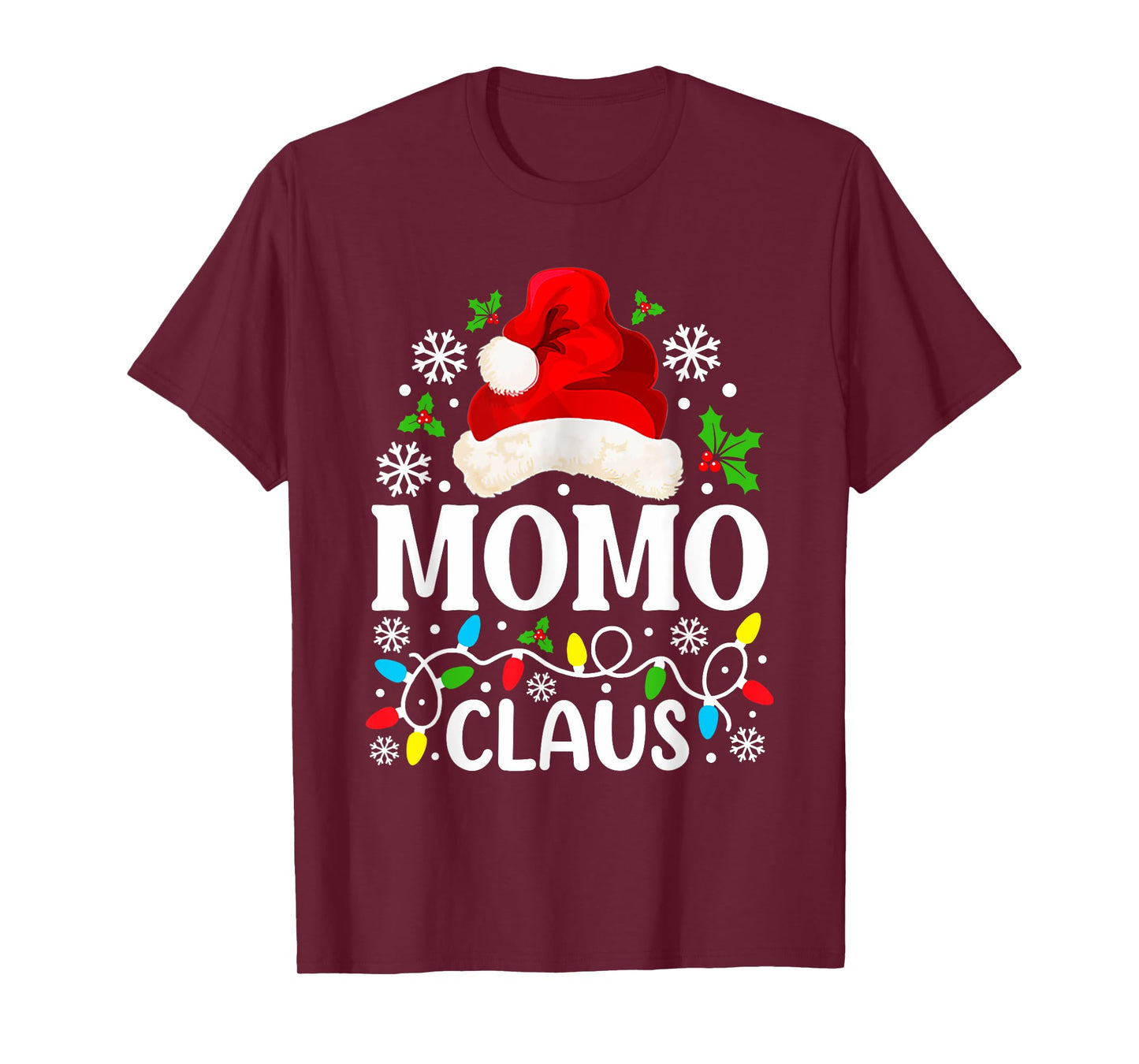 Momo Claus Funny Christmas Family Matching Grandma T-Shirt