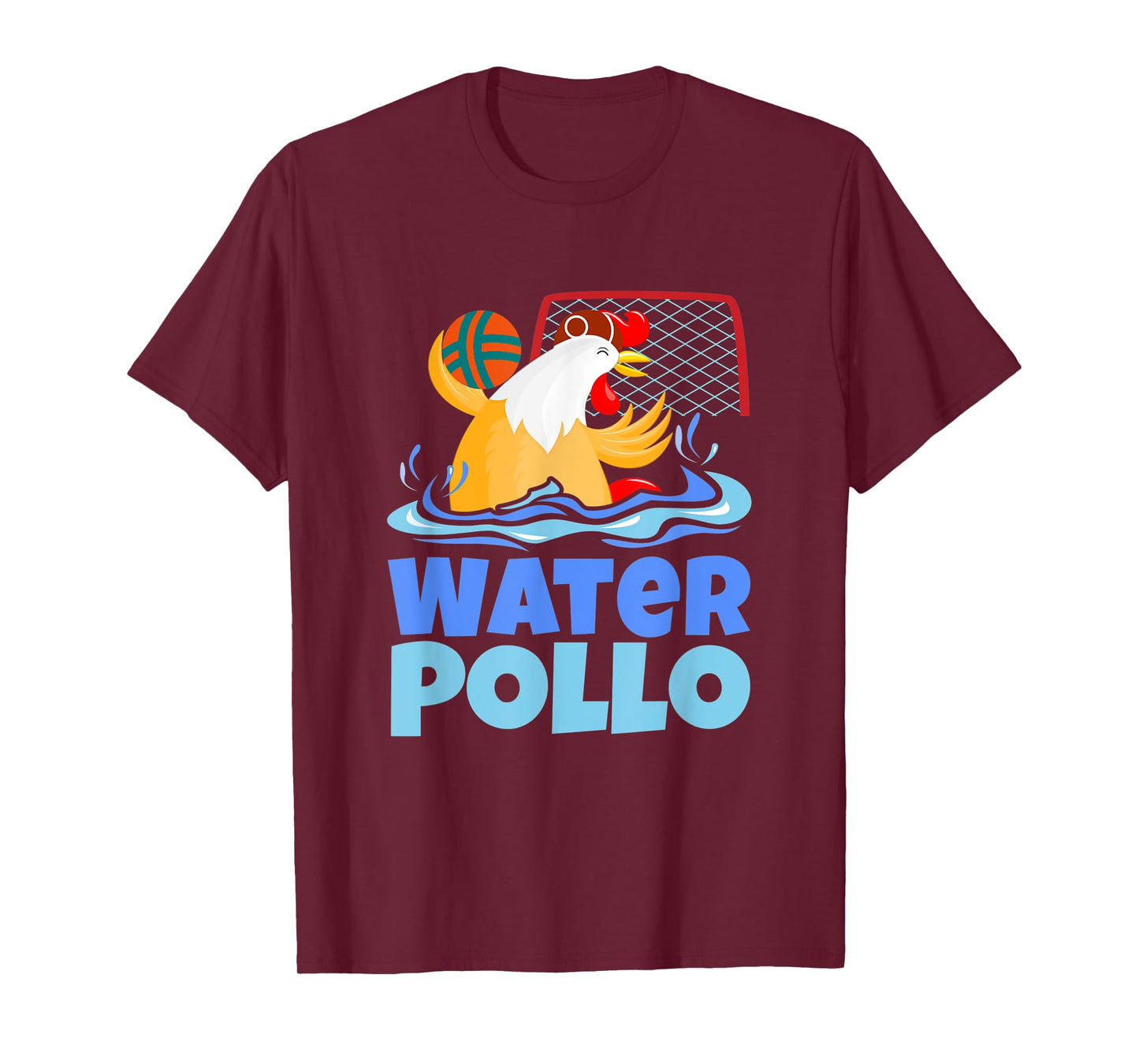 Funny Water Polo Humor, Water Pollo Chicken Pun T-Shirt