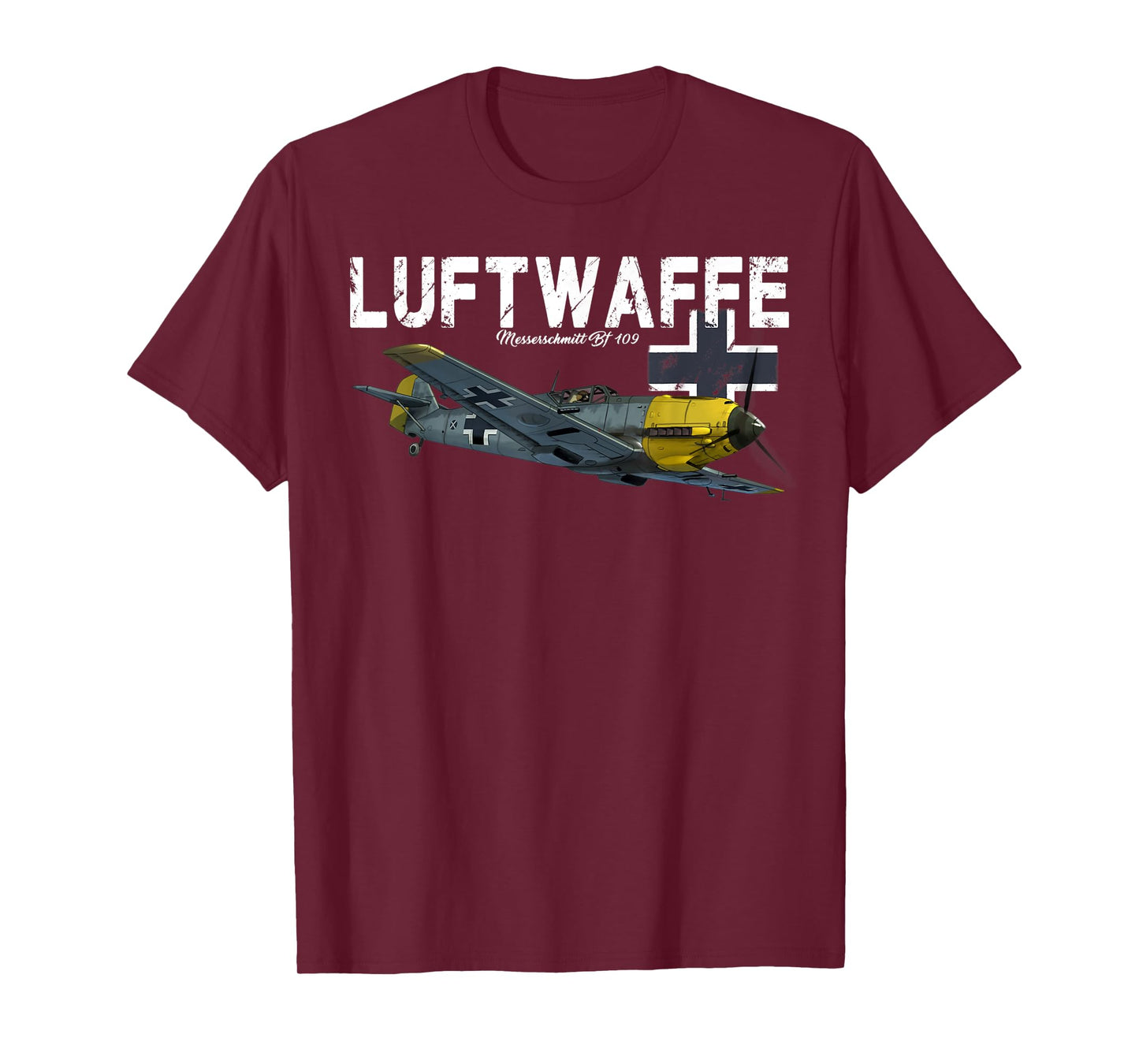 German Warbird I Messerschmitt BF-109 I WW2 Airplanes T-Shirt