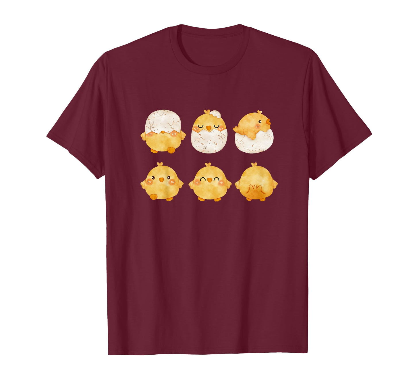 Baby Chicks Hatching from Eggs| Cute Little Chickens Drawing T-Shirt