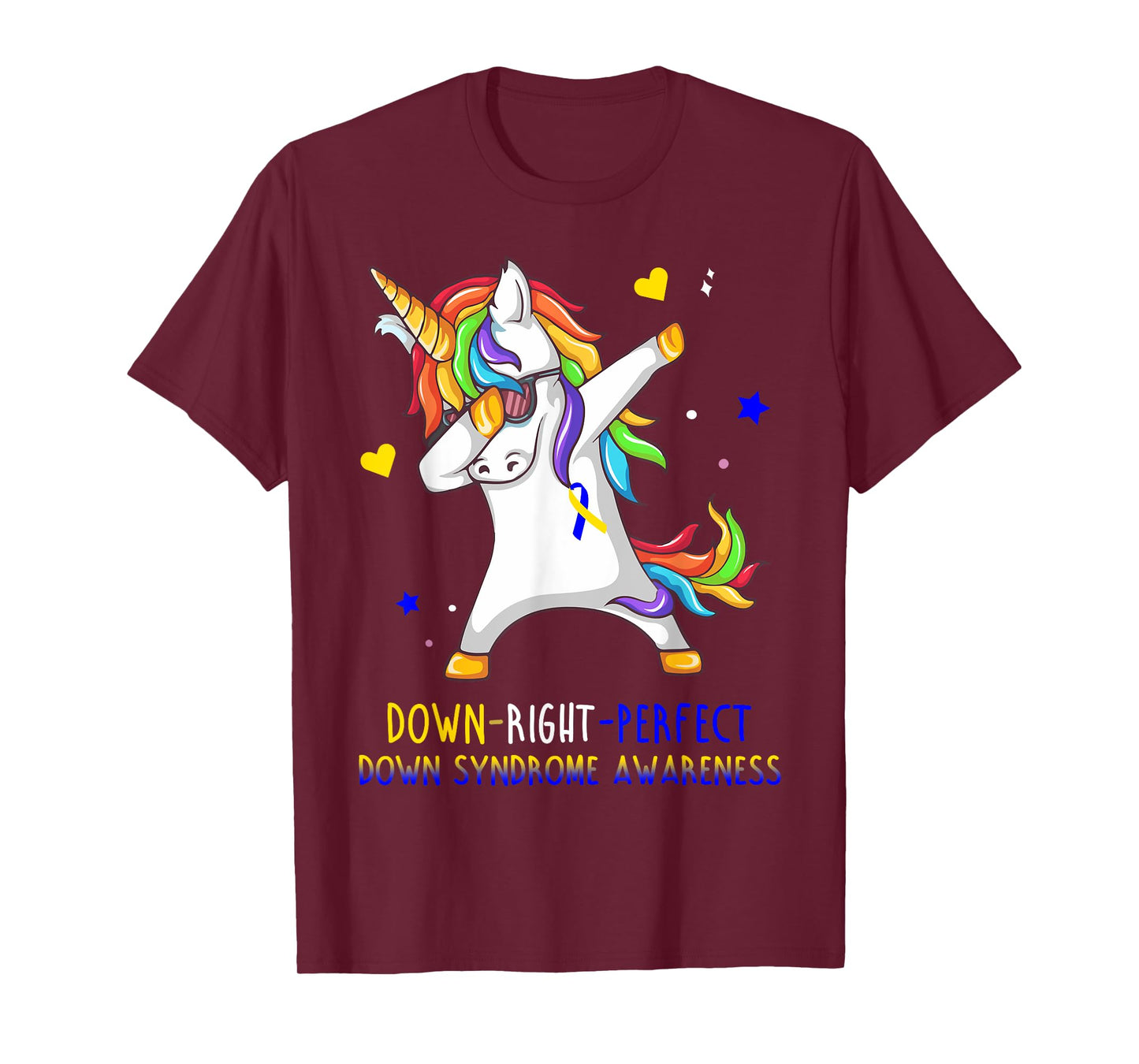 Unicorn Down Right Perfect Shirt Down Syndrome Awareness T-Shirt