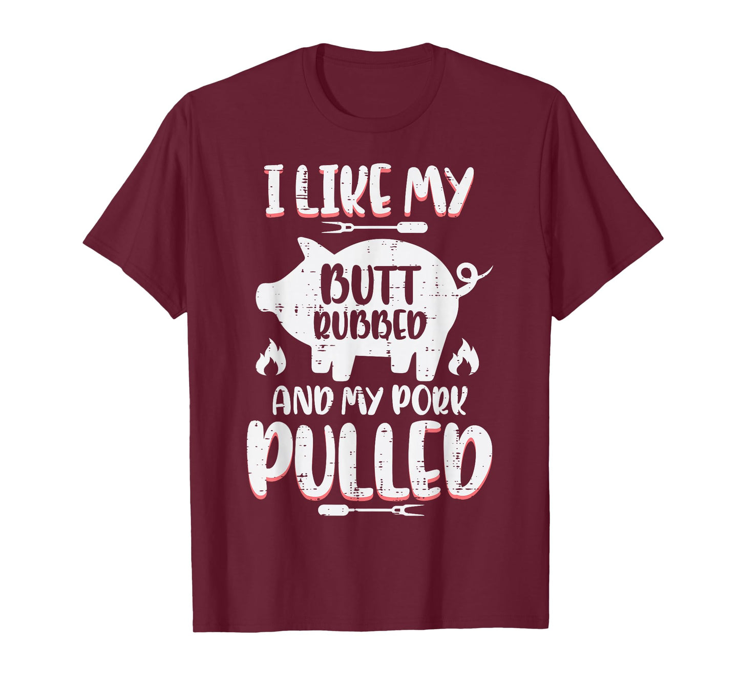 Bbq Pork Rubbed Pulled Funny Barbecue Pig Grill Men T-Shirt