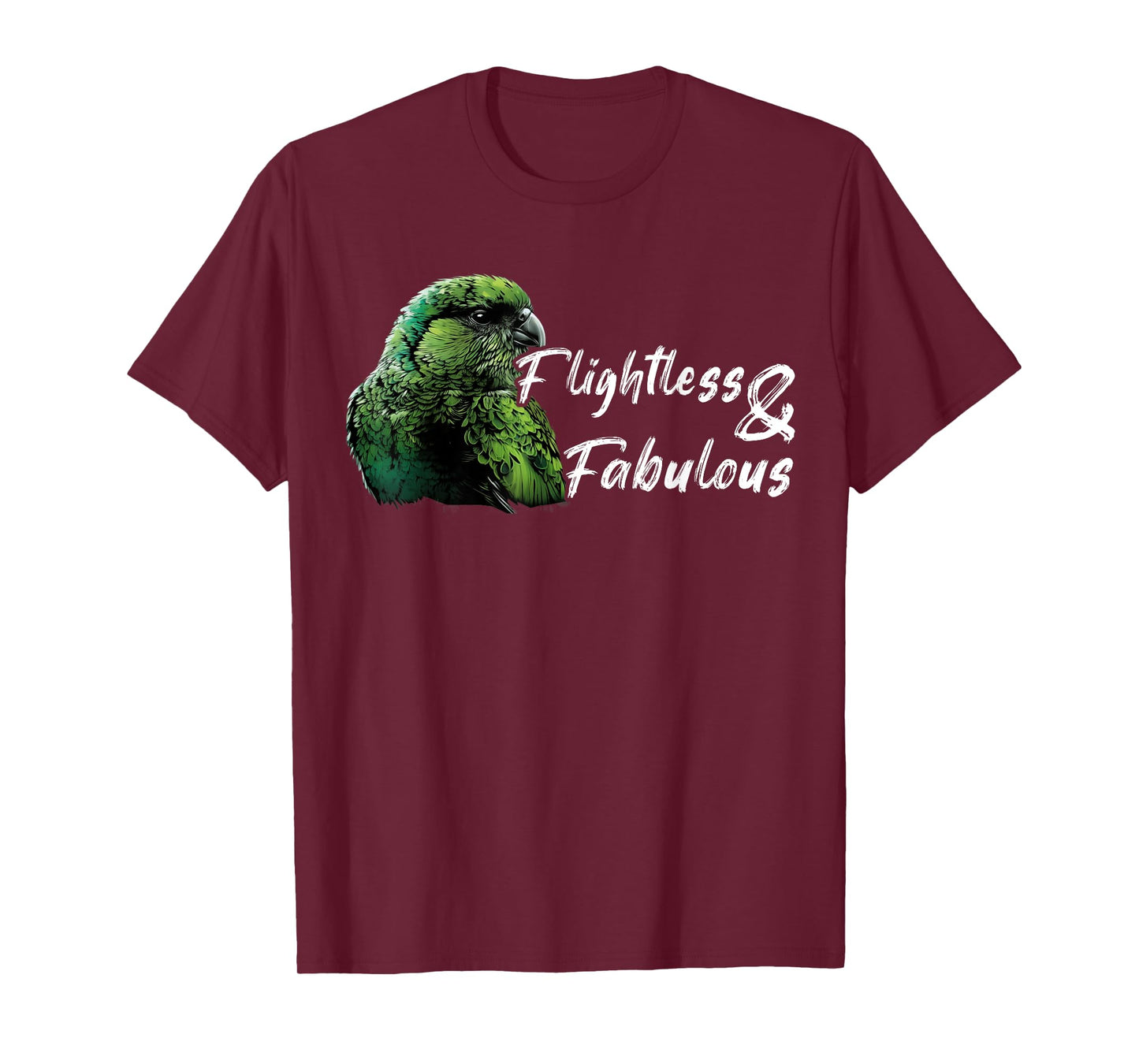Kakapo Bird New Zealand Flightless And Fabulous Kakapo T-Shirt