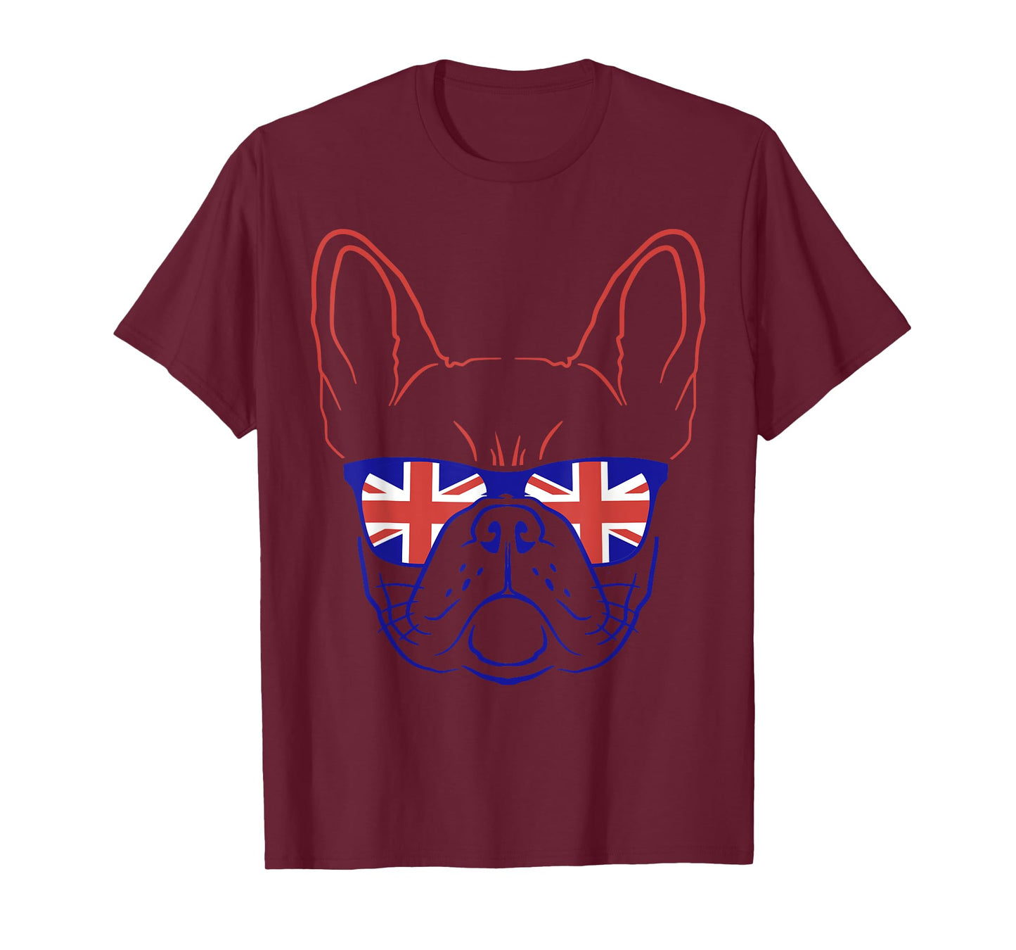 Great Britain Flag Shirt Independence Day Symbol English Dog T-Shirt