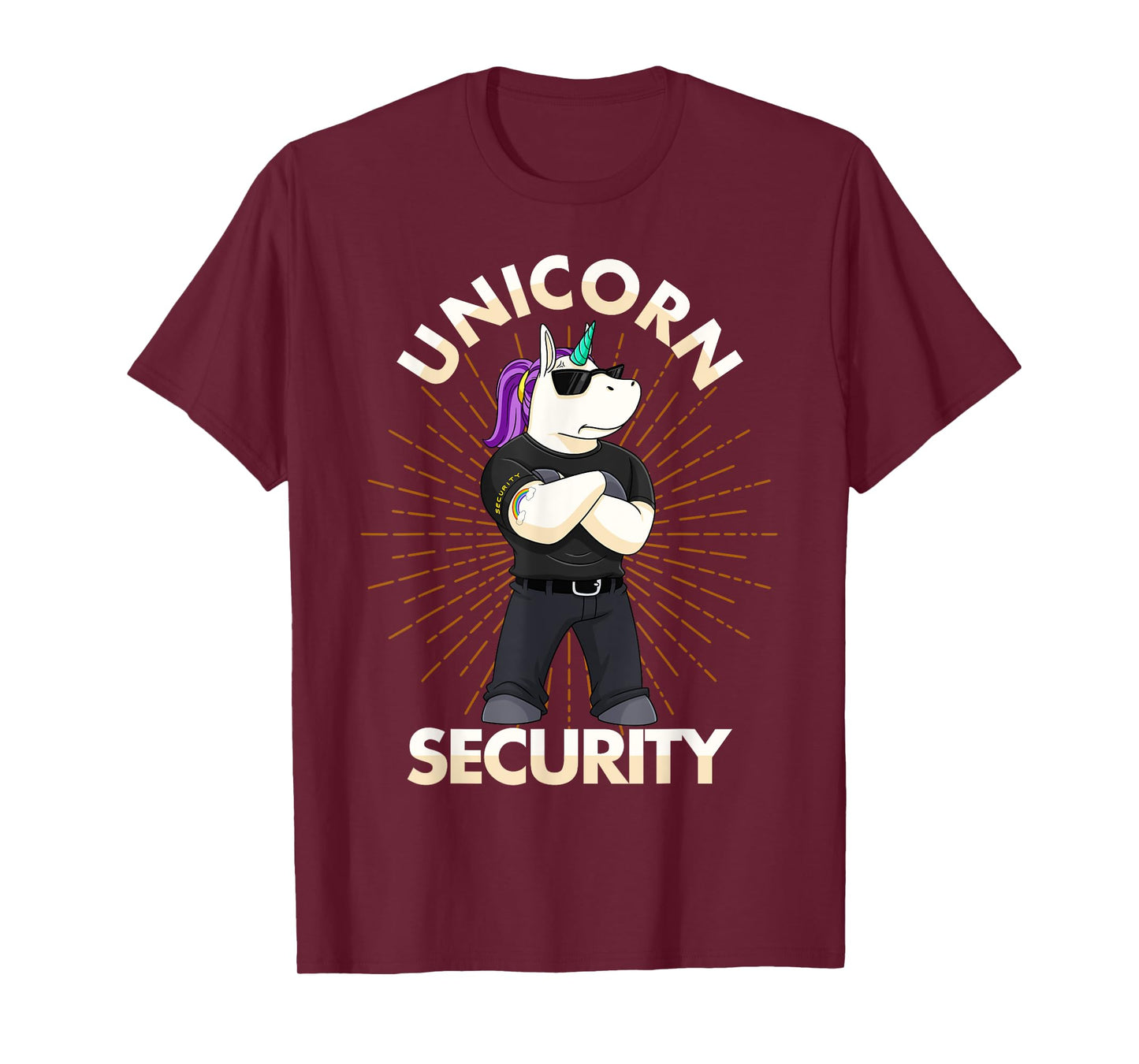 Unicorn Security Birthday Mens Boys Dad Gift T-Shirt