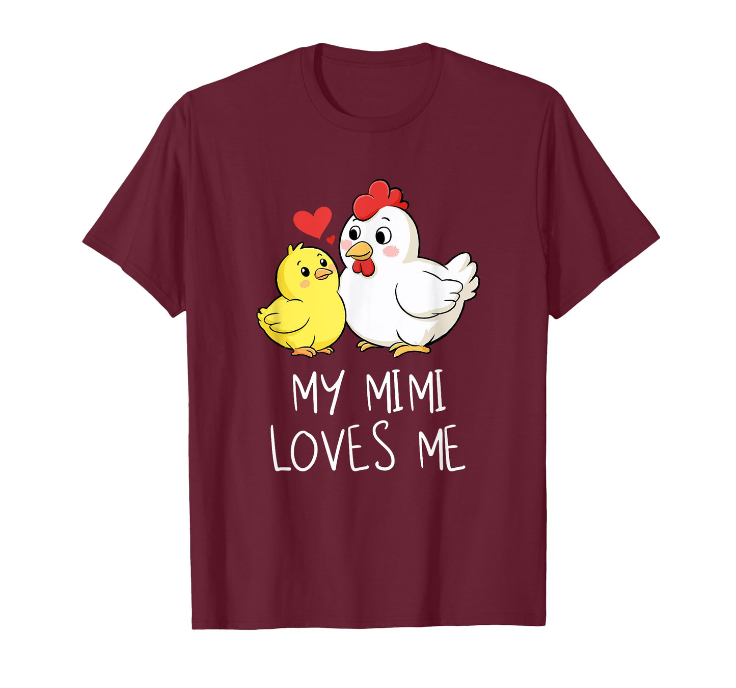 Cute Baby & Grandma My Mimi Loves Me Chicken & Chick T-Shirt