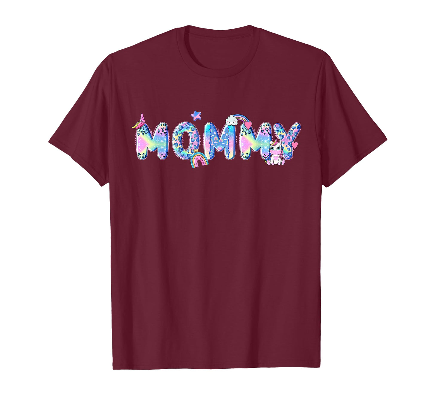 Mommy Birthday Squad Matching Unicorn Family Party T-Shirt