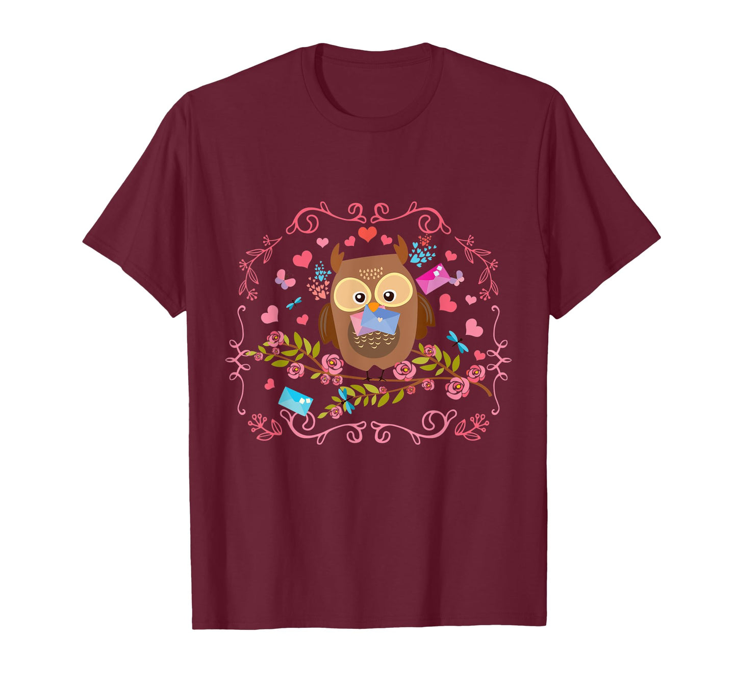 Cute Bird Toddlers Girls Gift Animal Owl T-Shirt