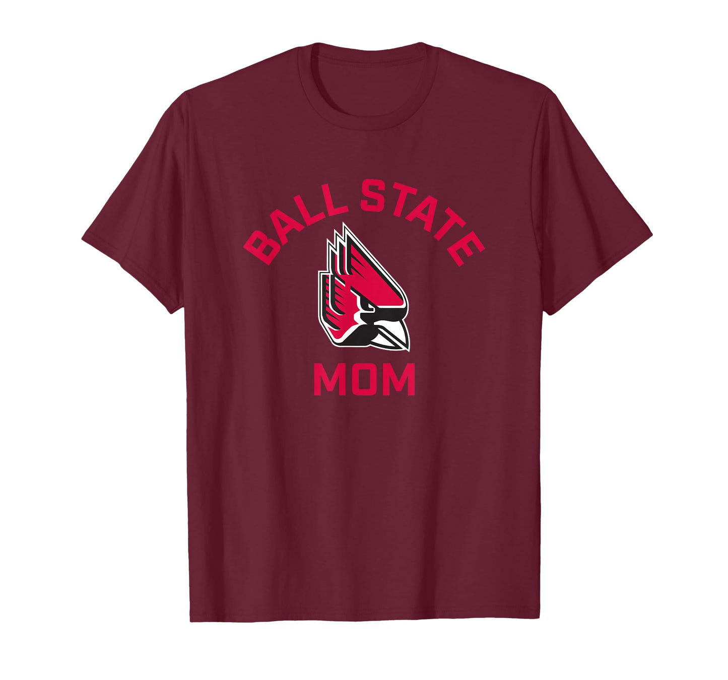 Ball State University Cardinals Arched Mom T-Shirt