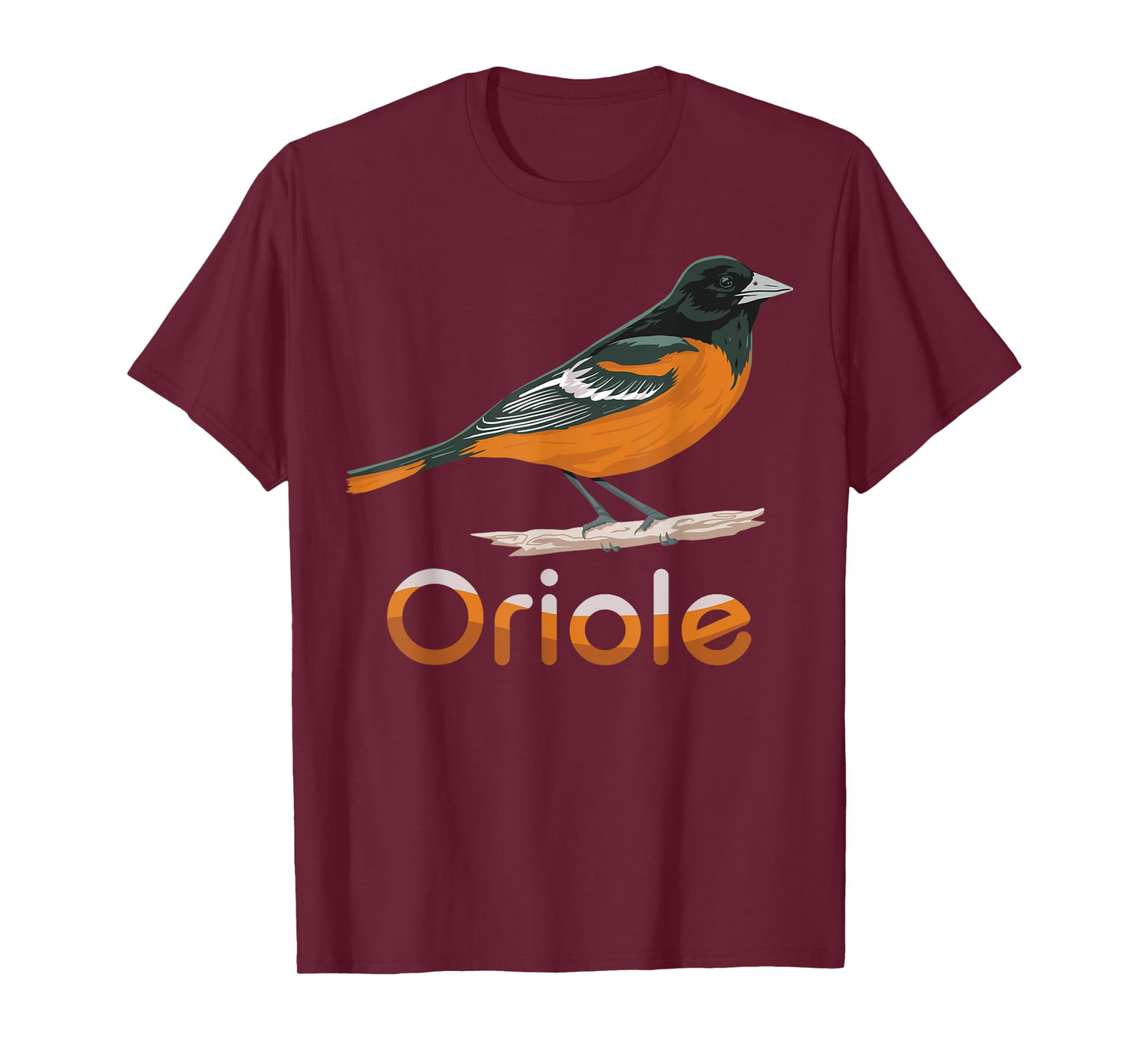 Vintage Distressed Look Oriole Bird Vintage Design T-Shirt