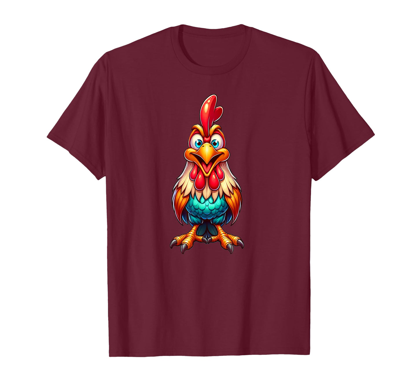 Funny Chicken T-Shirt, Small, Black