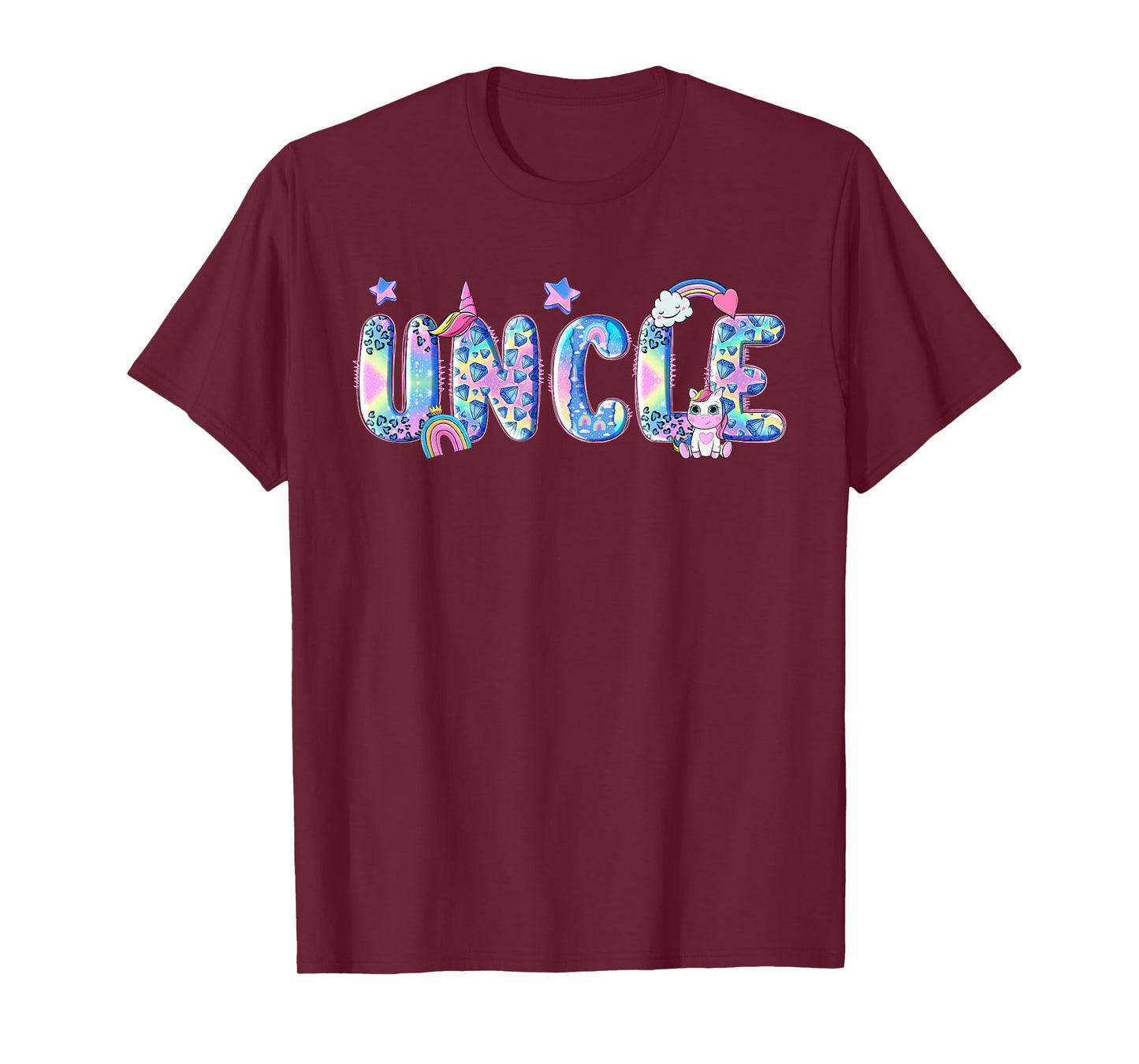Uncle Birthday Squad Matching Unicorn Family Party T-Shirt