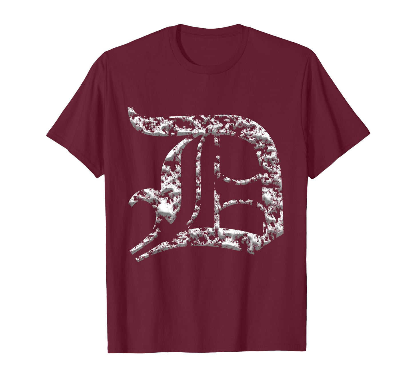 Distressed 3D Old English D for Detroit T-Shirt T-Shirt