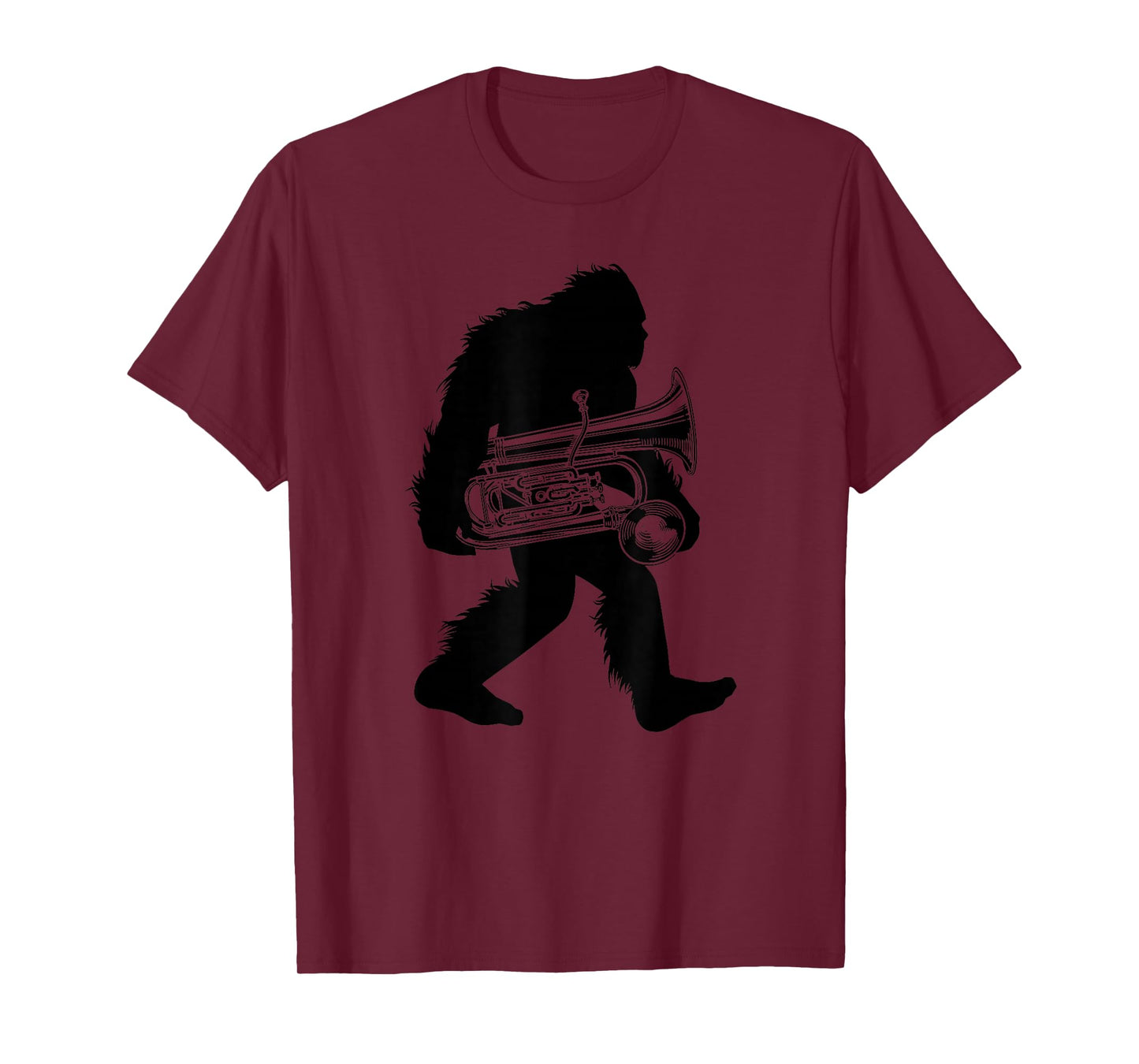 Bigfoot Euphonium T-Shirt, Instrument Sasquatch Tee Apparel T-Shirt