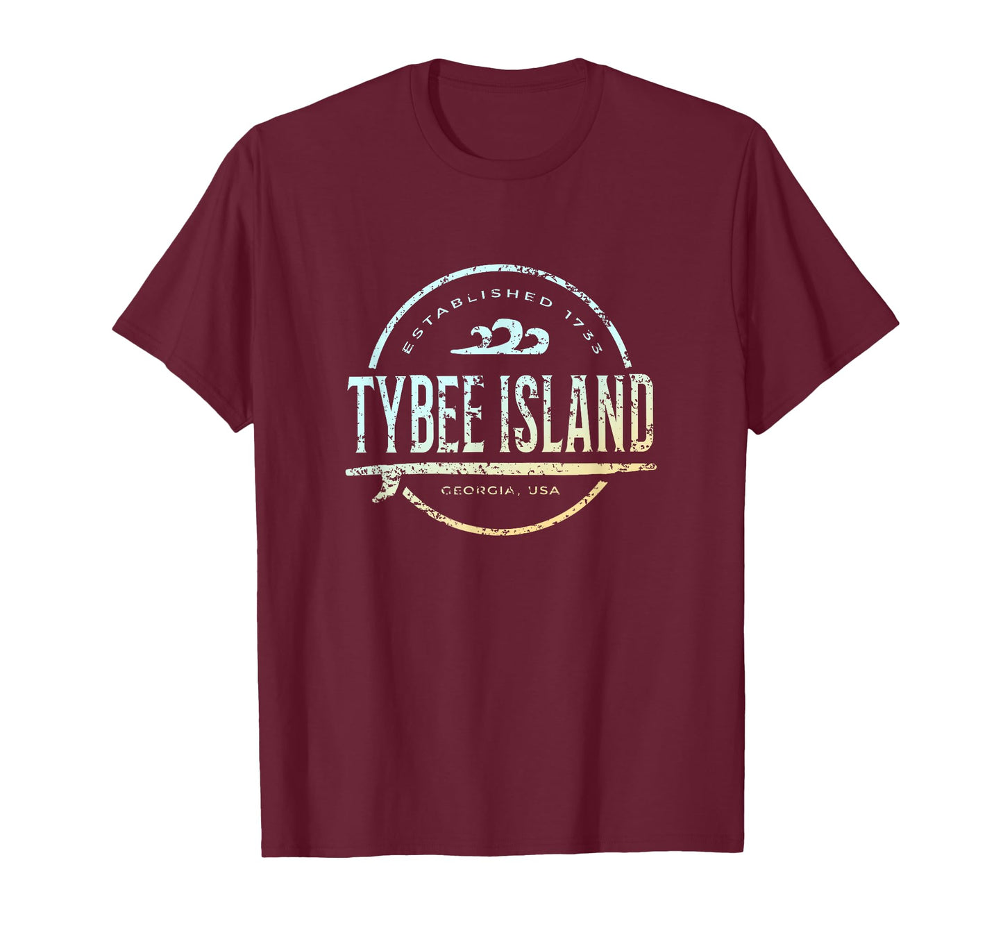 Tybee Island - Retro Tybee Island Georgia Vintage Surf T-Shirt