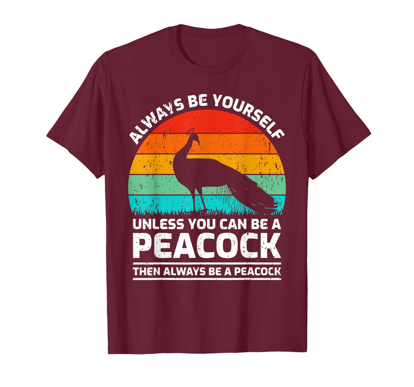 Vintage Peacock Bird Lover Retro Cute Peacock T-Shirt