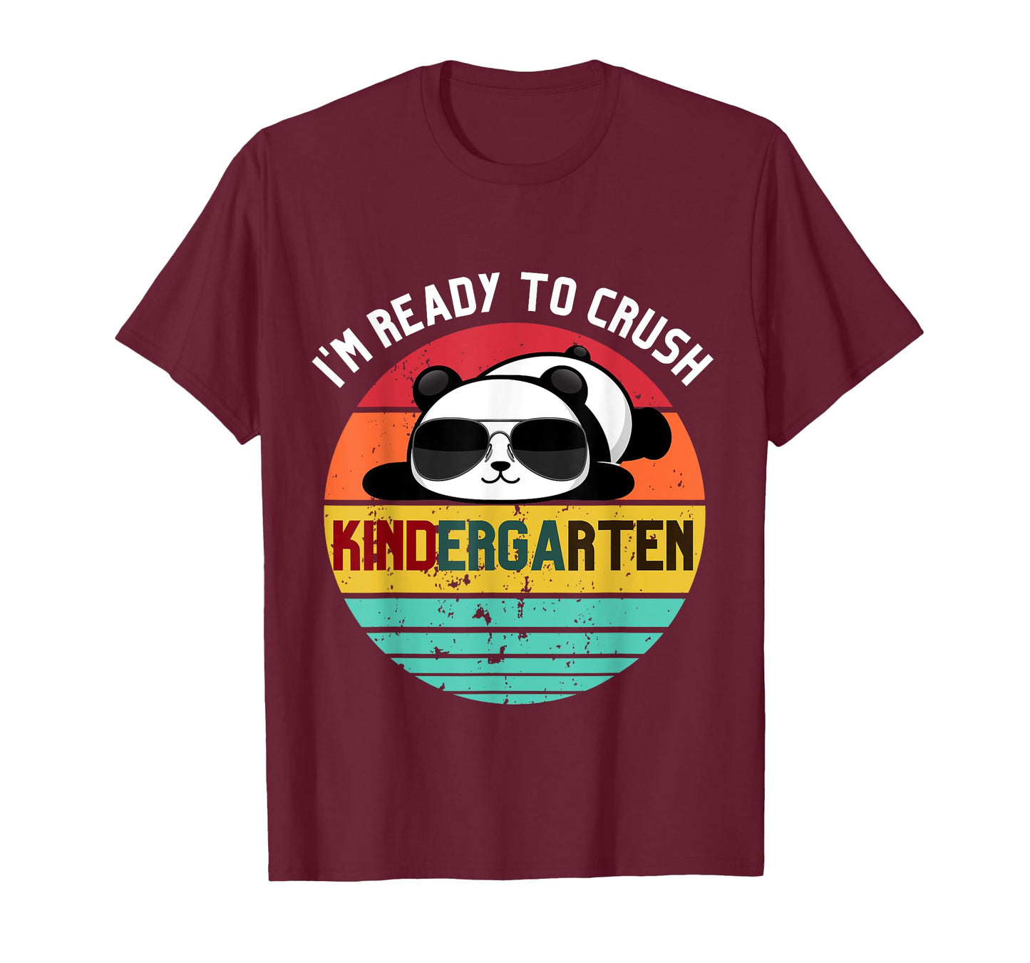I'm Ready To Crush Kindergarten Panda First Day of School T-Shirt