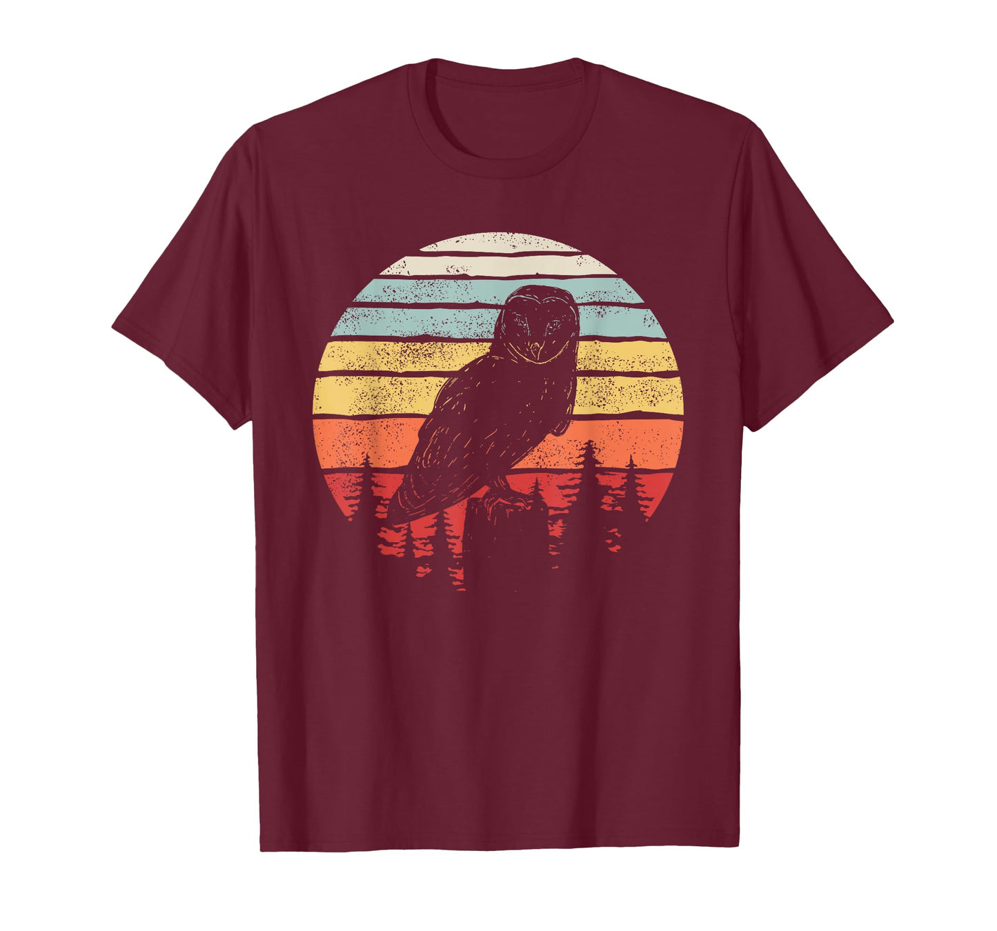 Vintage Retro Barn Owl Bird T-Shirt