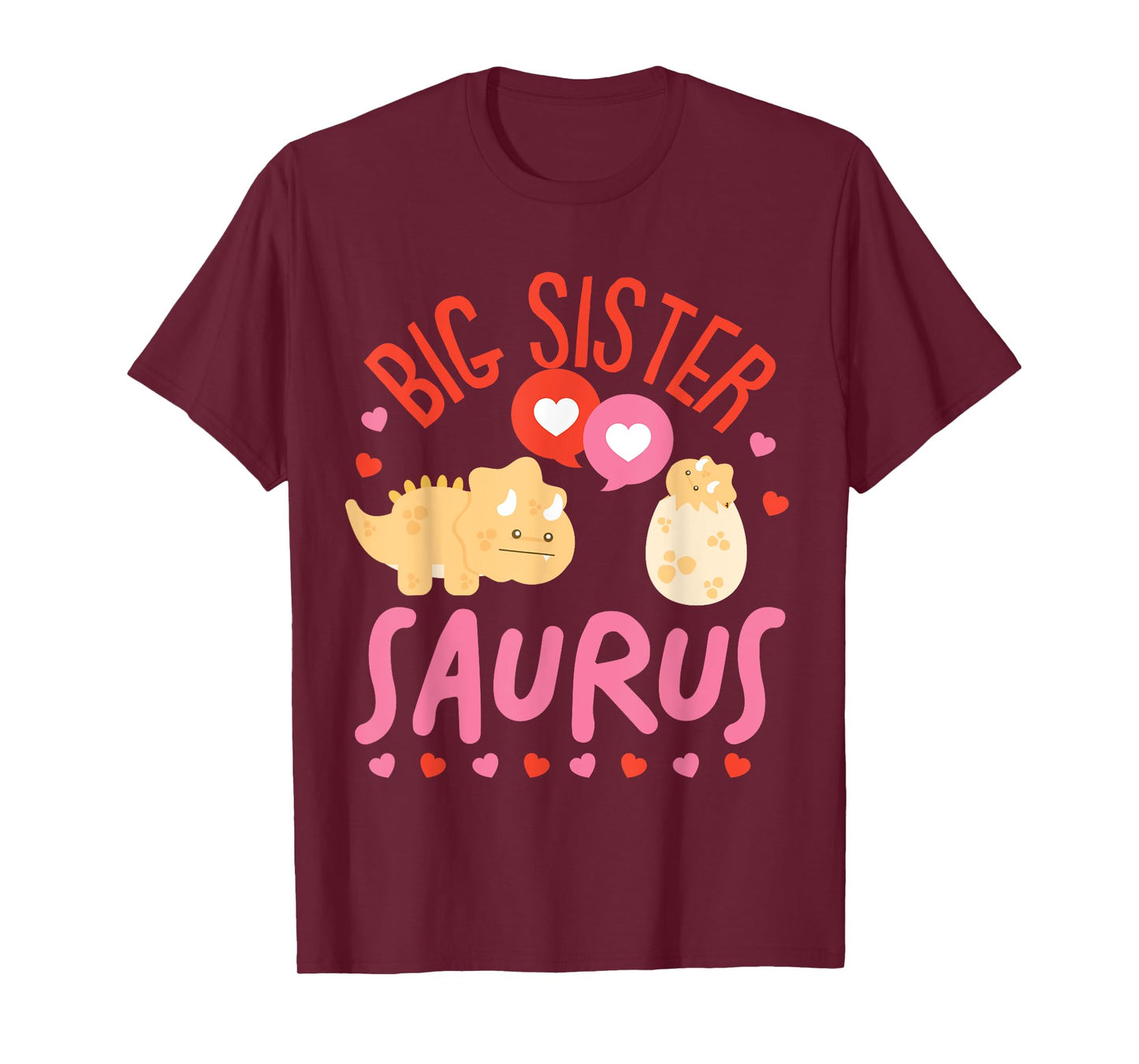 Cute Dinosaurs Design For Big Sister Saurus T-Shirt