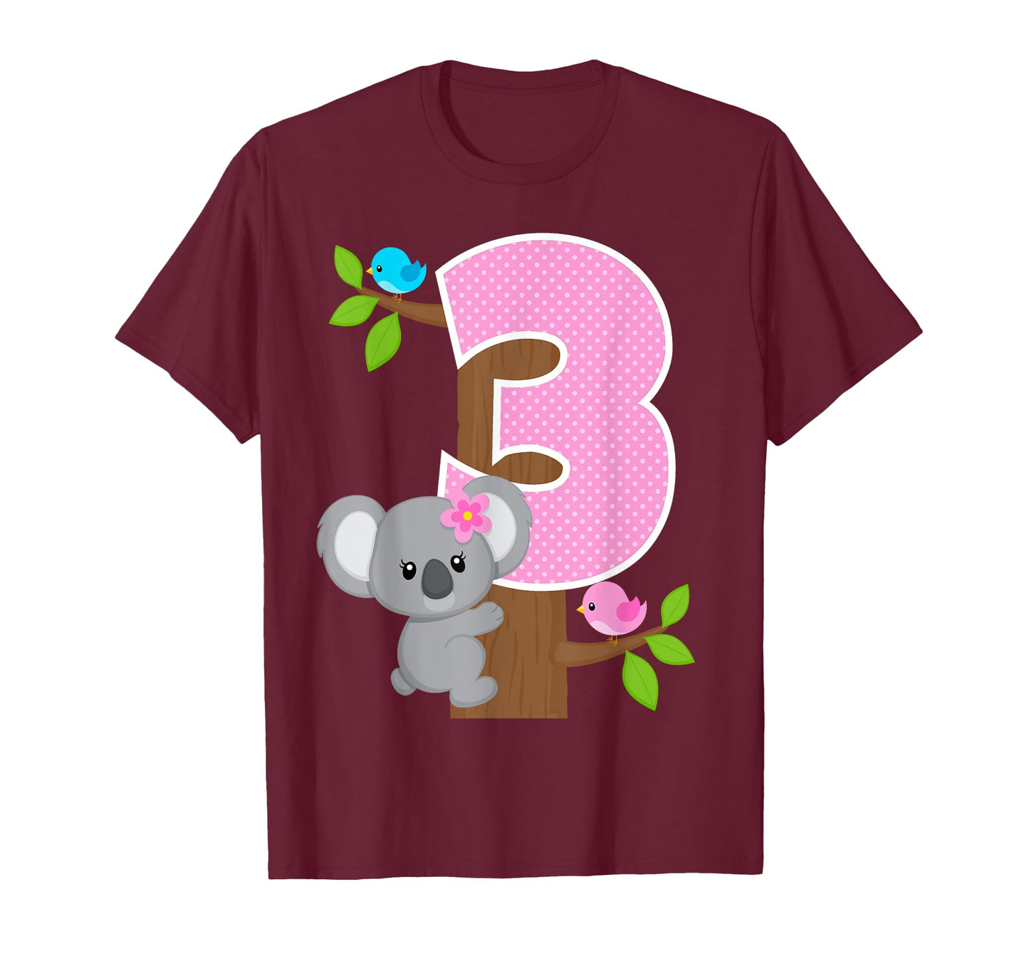 Koala Bear 3rd Birthday Girl 3 Year Old Birthday Koalas Bday T-Shirt