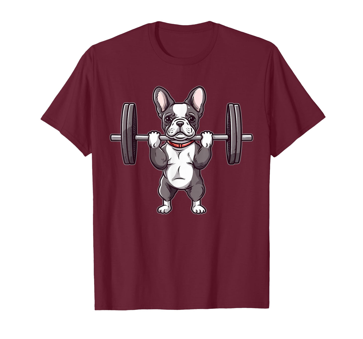 French Bulldog Weightlifting Funny Deadlift Men Fitness Gym T-Shirt