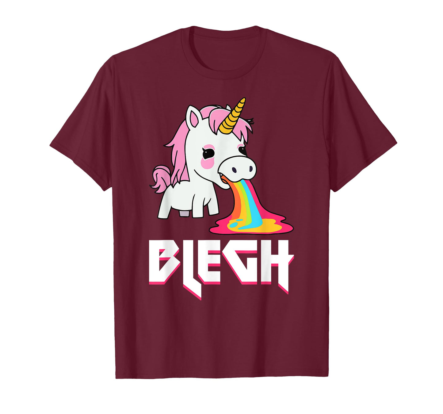 Blegh Heavy Metal Metalcore Unicorn T-Shirt