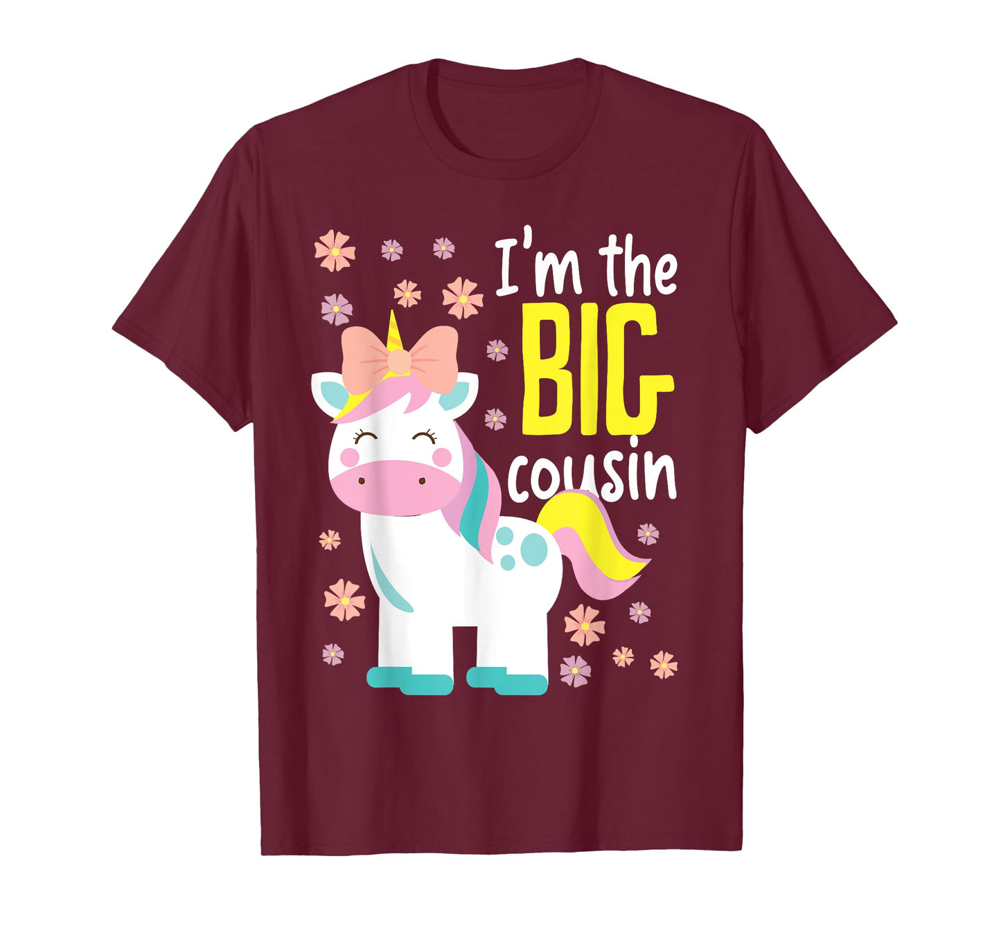 I'm The Big Cousin Cute Unicorn T-Shirt