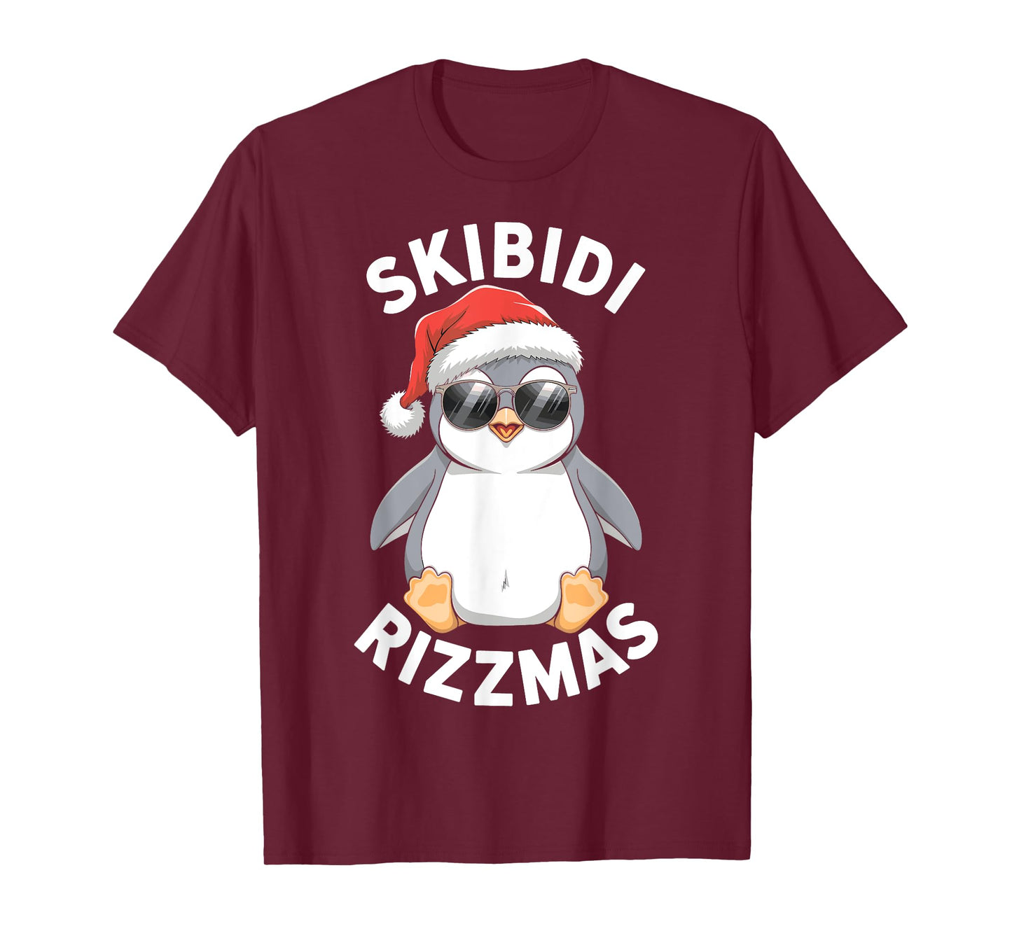 Skibidi Rizzmas Funny Christmas Christmas Season Penguin T-Shirt