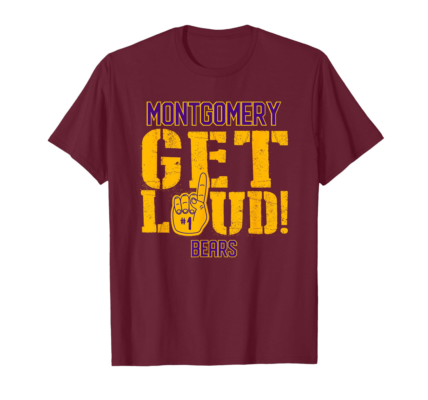 Montgomery High School GET LOUD Bears T-Shirt
