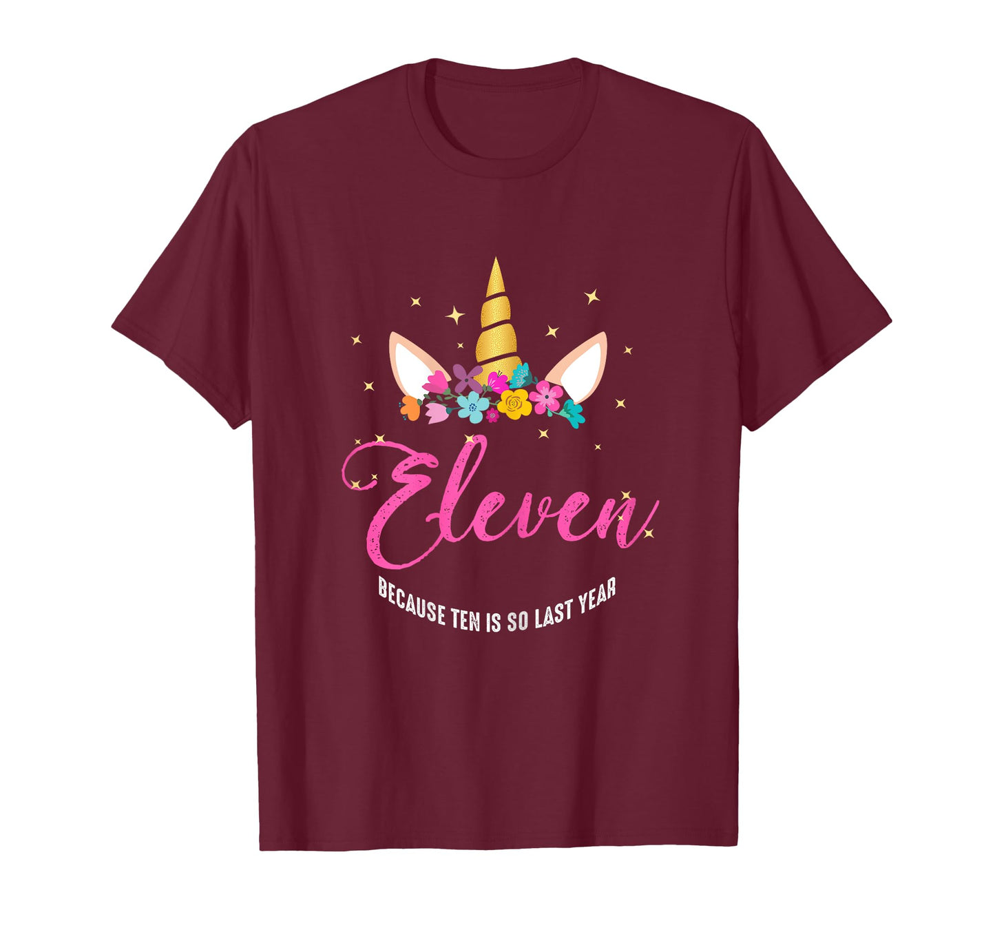 11 Years Old Birthday Girl Gifts Unicorn 11th Birthday T-Shirt