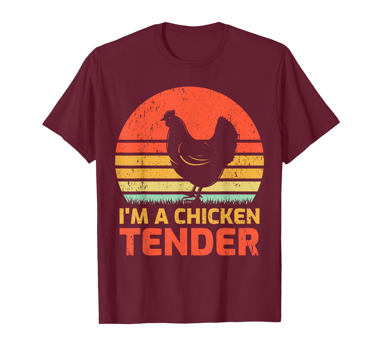Vintage Chicken Farmer Retro I'm A Chicken Tender T-Shirt