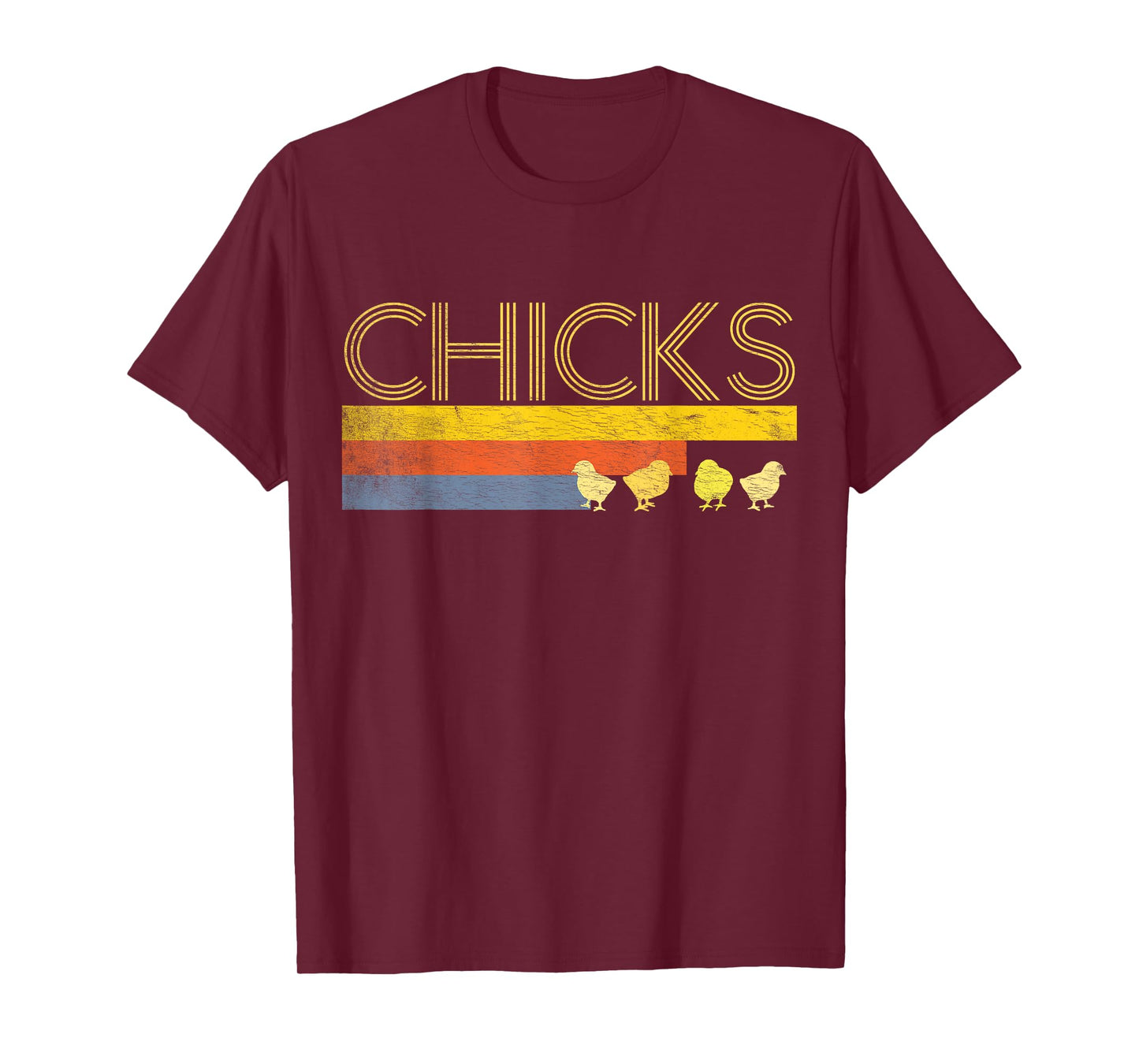 Funny Retro Striped Easter Chicks Shirt Chick Baby Chicken T-Shirt