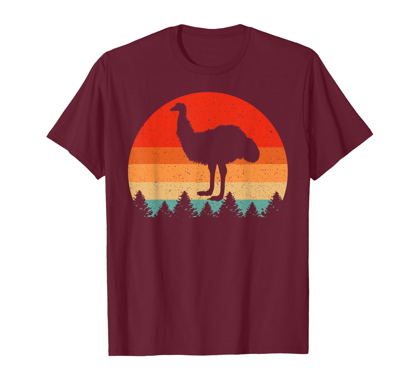 Vintage Retro Emu Birds Lover Emu T-Shirt