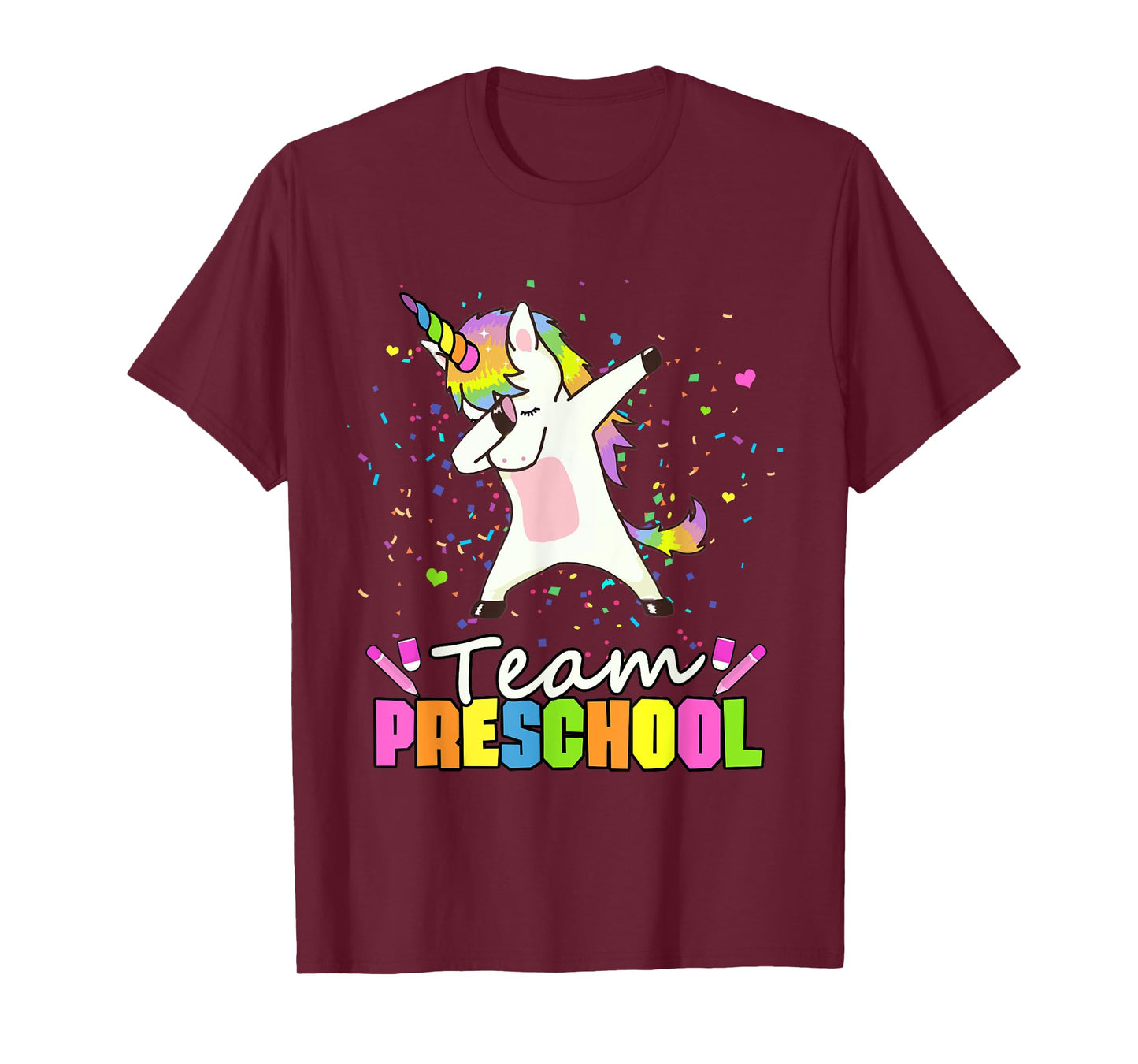 Team Preschool Unicorn Team Pre-K Preschool Crew T-Shirt