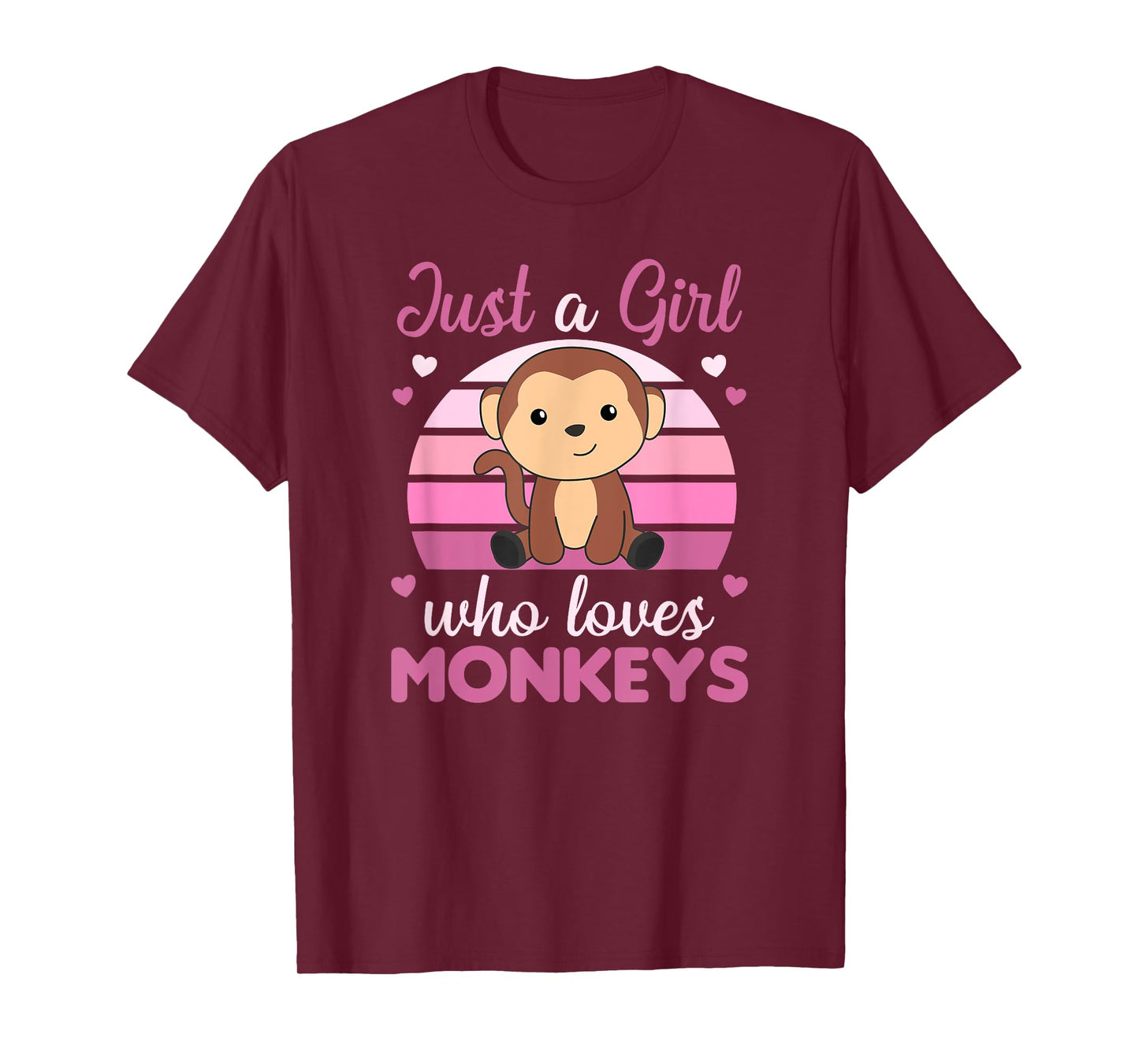 Just A Girl who loves Monkeys - Sweet Monkey T-Shirt
